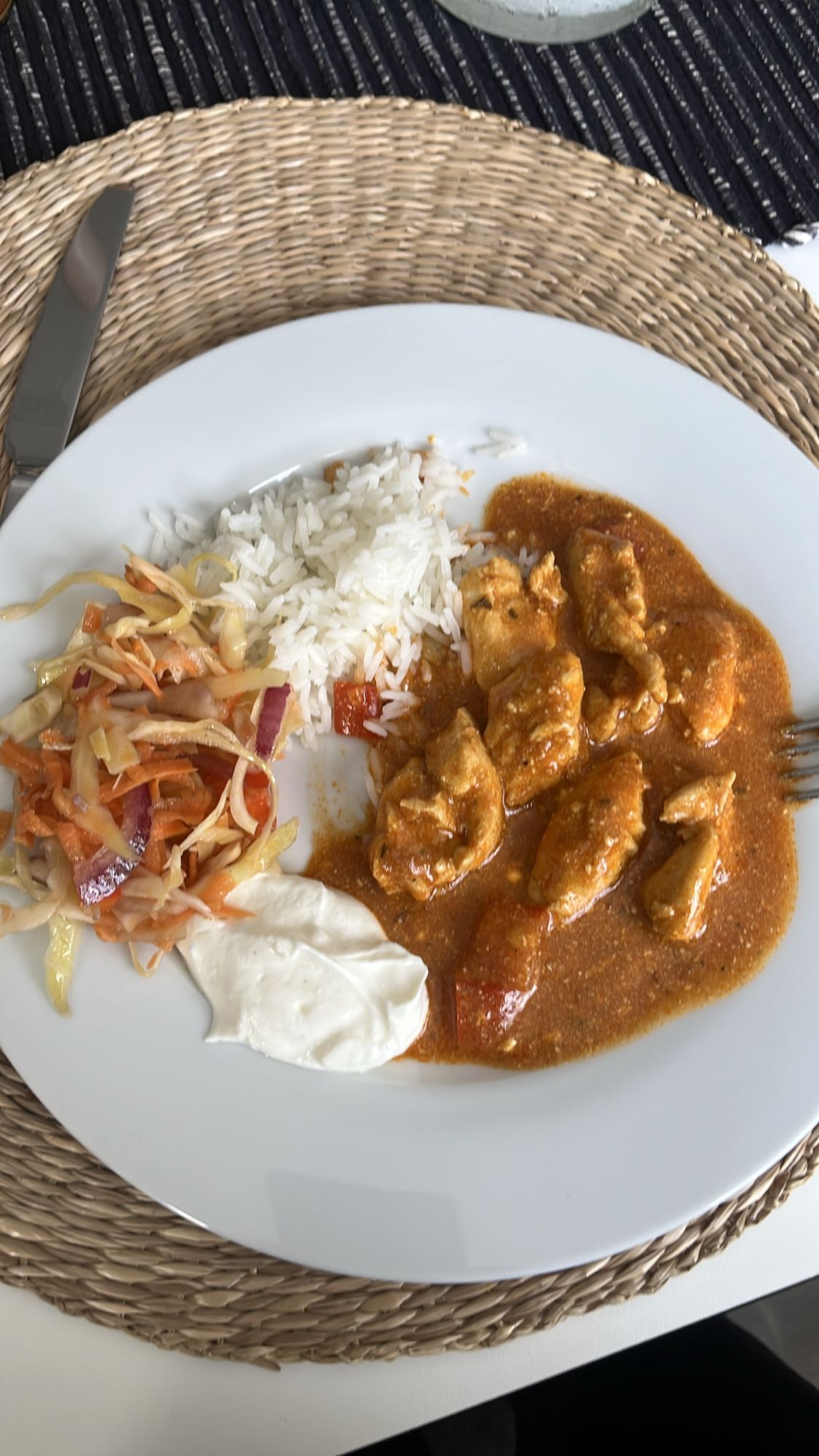 Kycklinggryta med ris