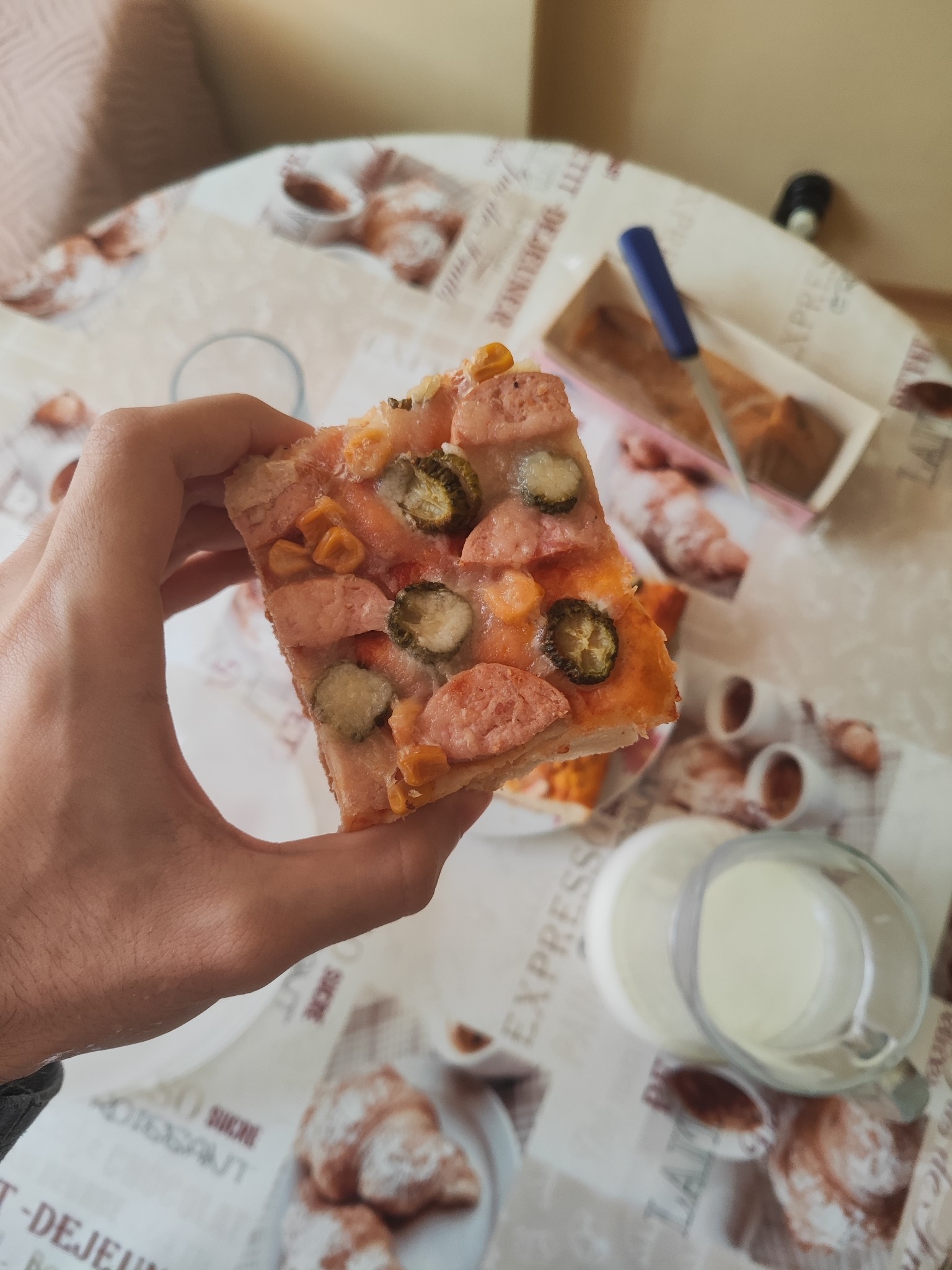 Sausage Veggie Pizza Slice