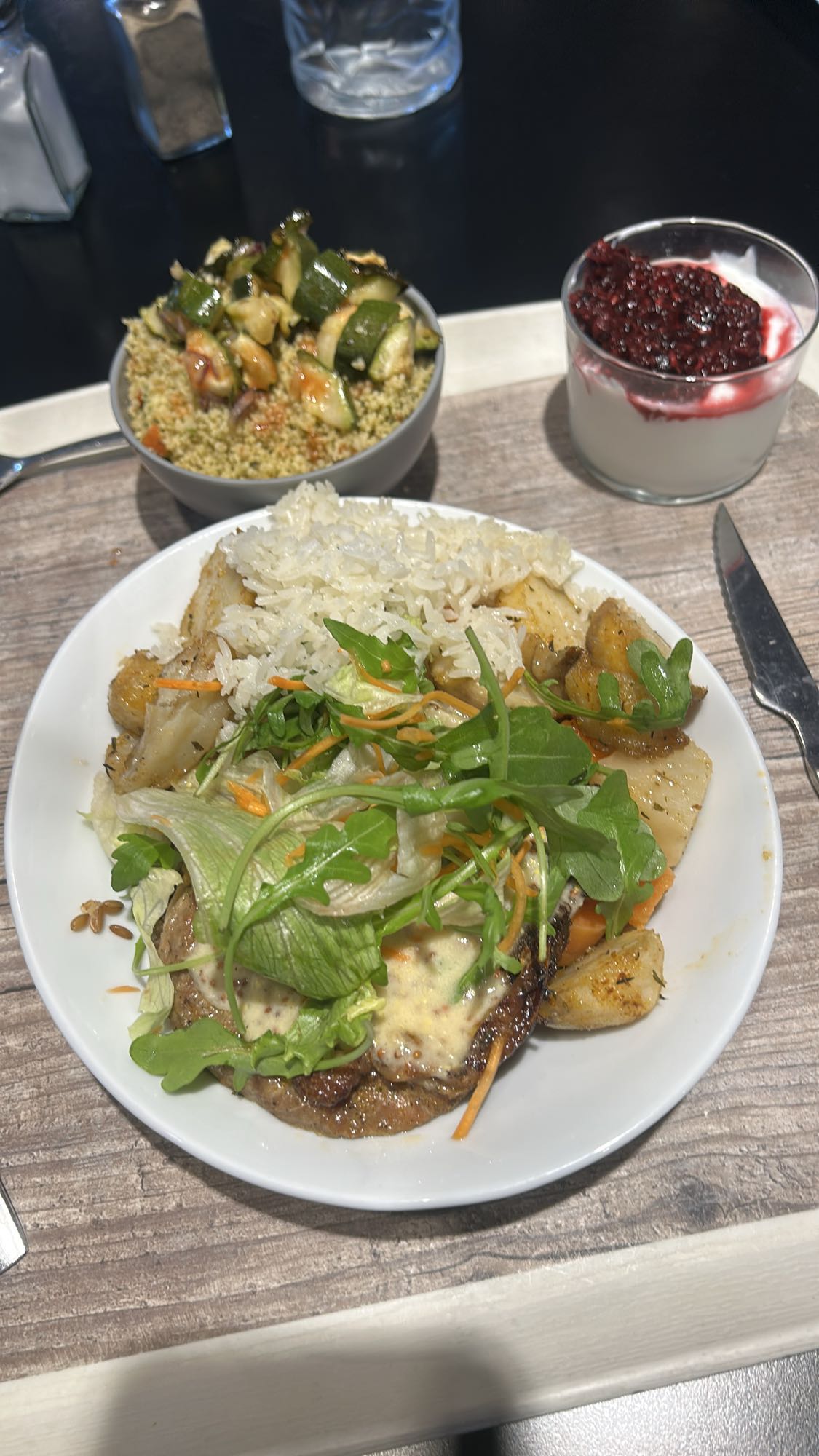 assiette viande et légumes
