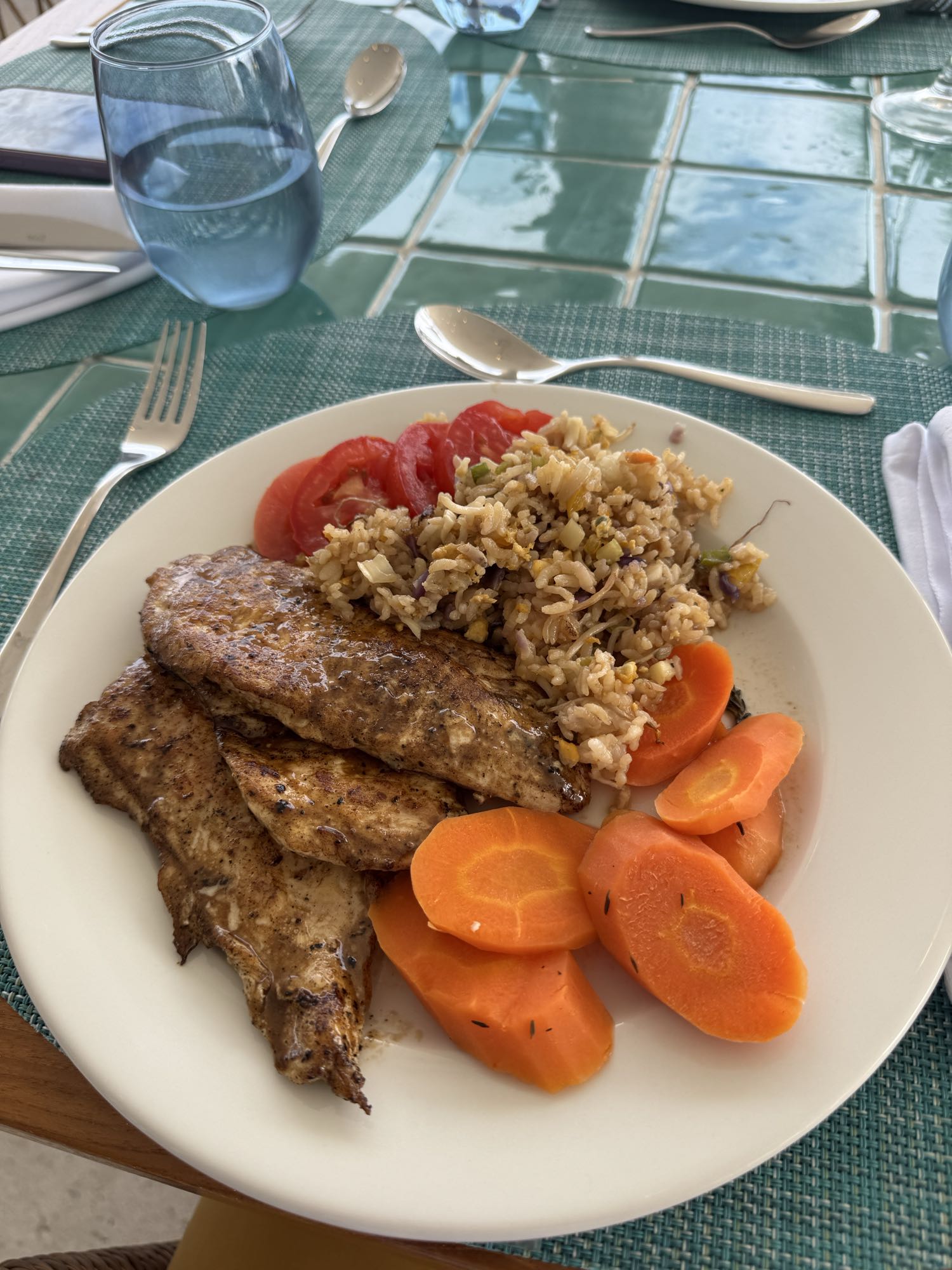 Pollo con arroz y verduras