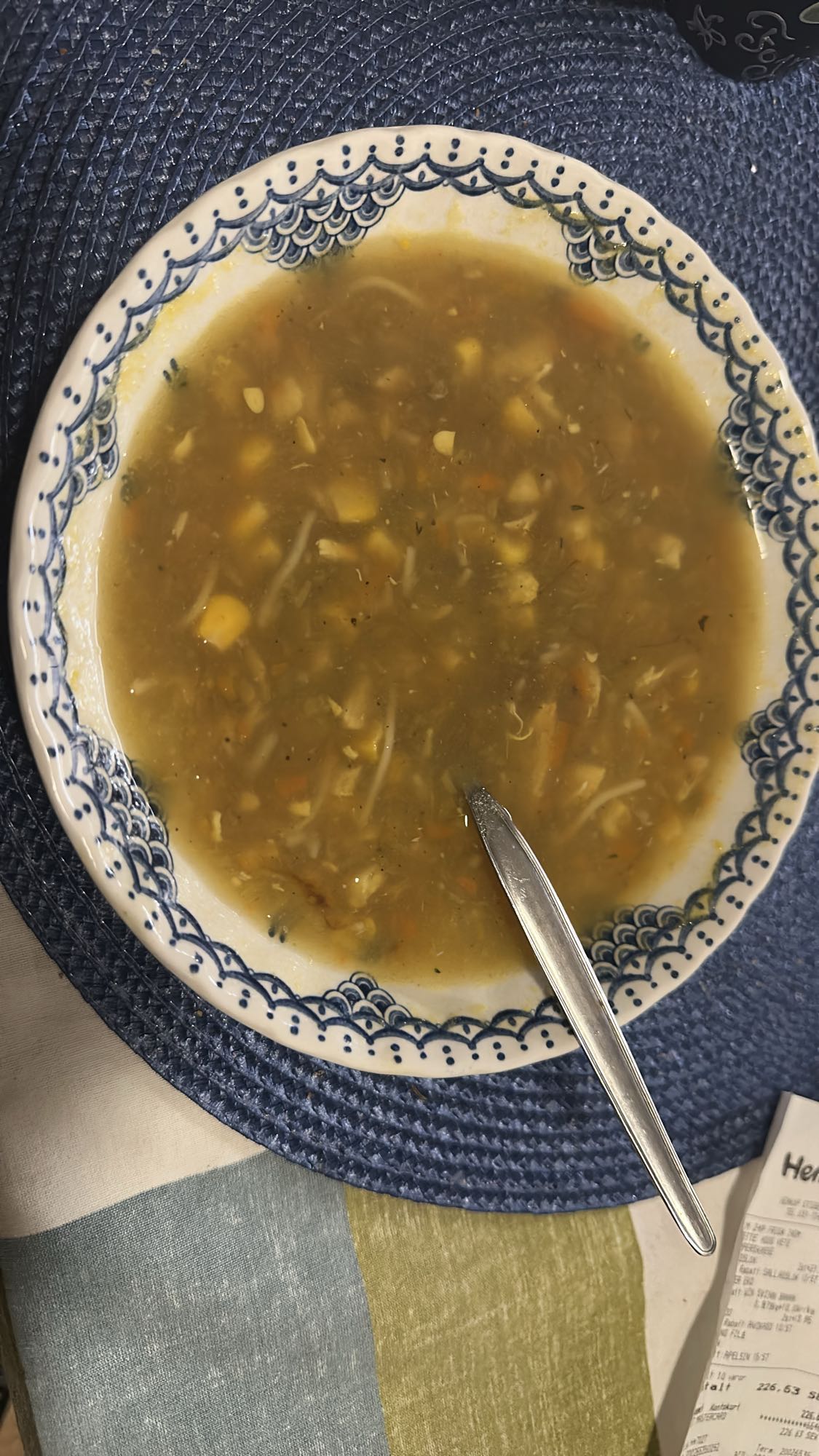 Kycklingsoppa med grönsaker