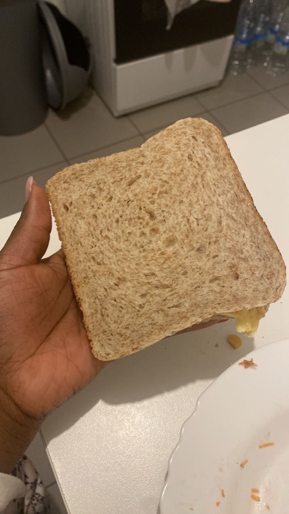 Sandwich pain complet œuf