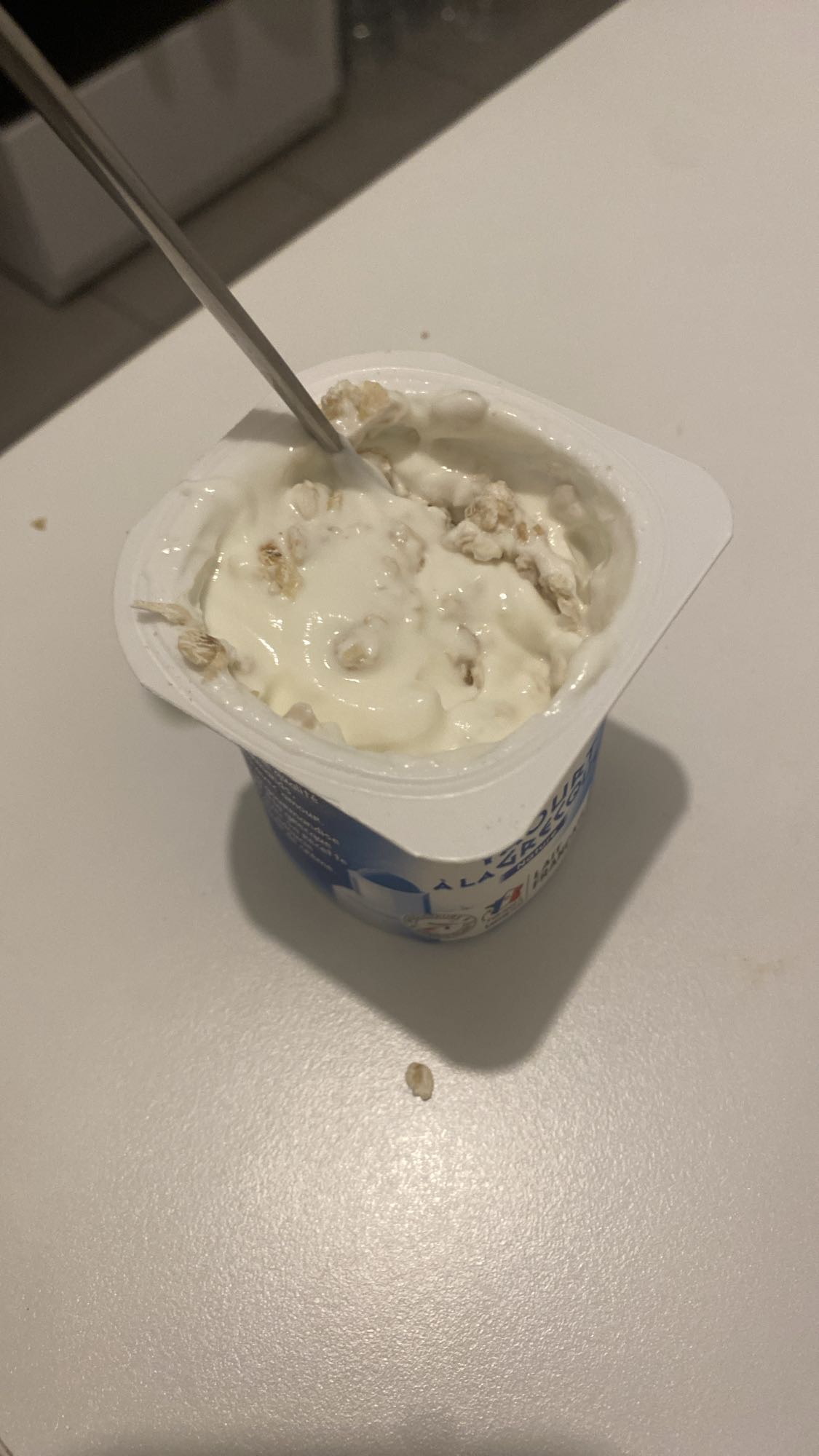 Yaourt et flocons d'avoine