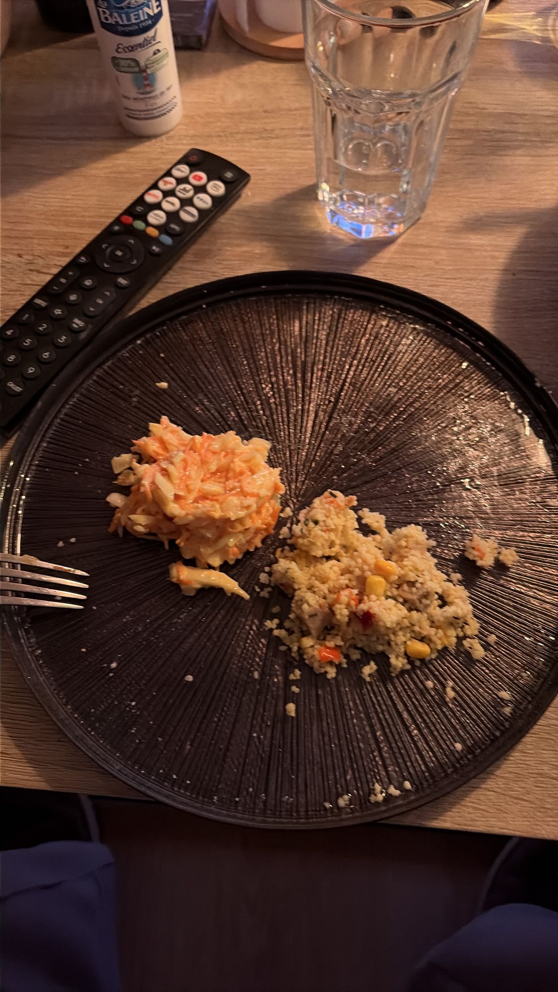 Restes de salade et couscous