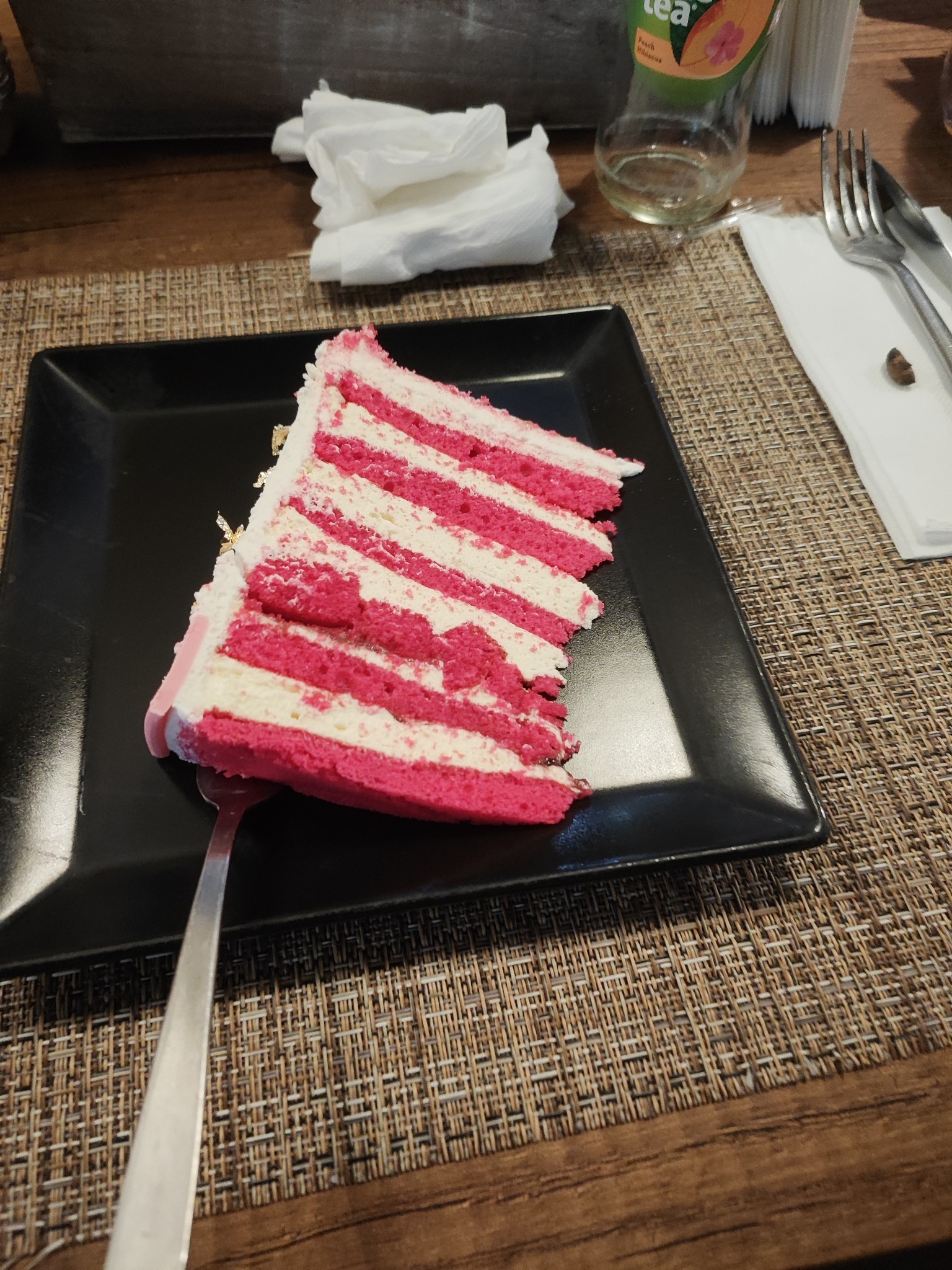 Pink Layer Cake Slice
