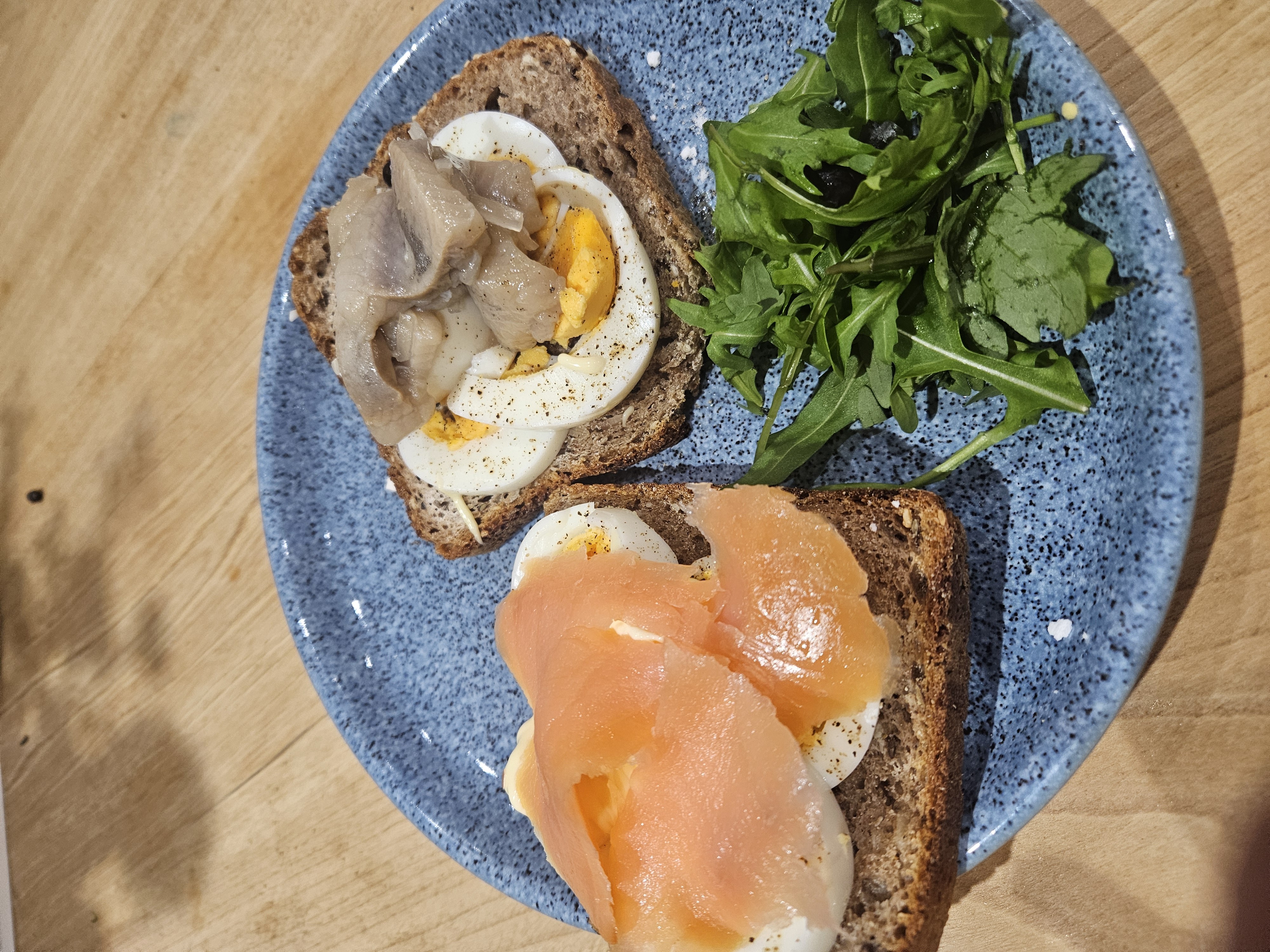 Egg Toast with Salmon