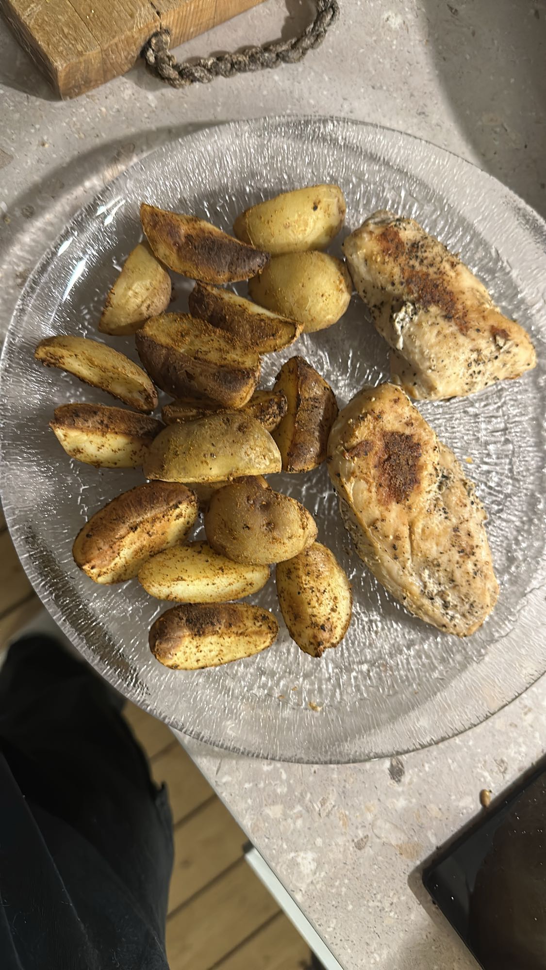 Kyckling med ugnspotatis