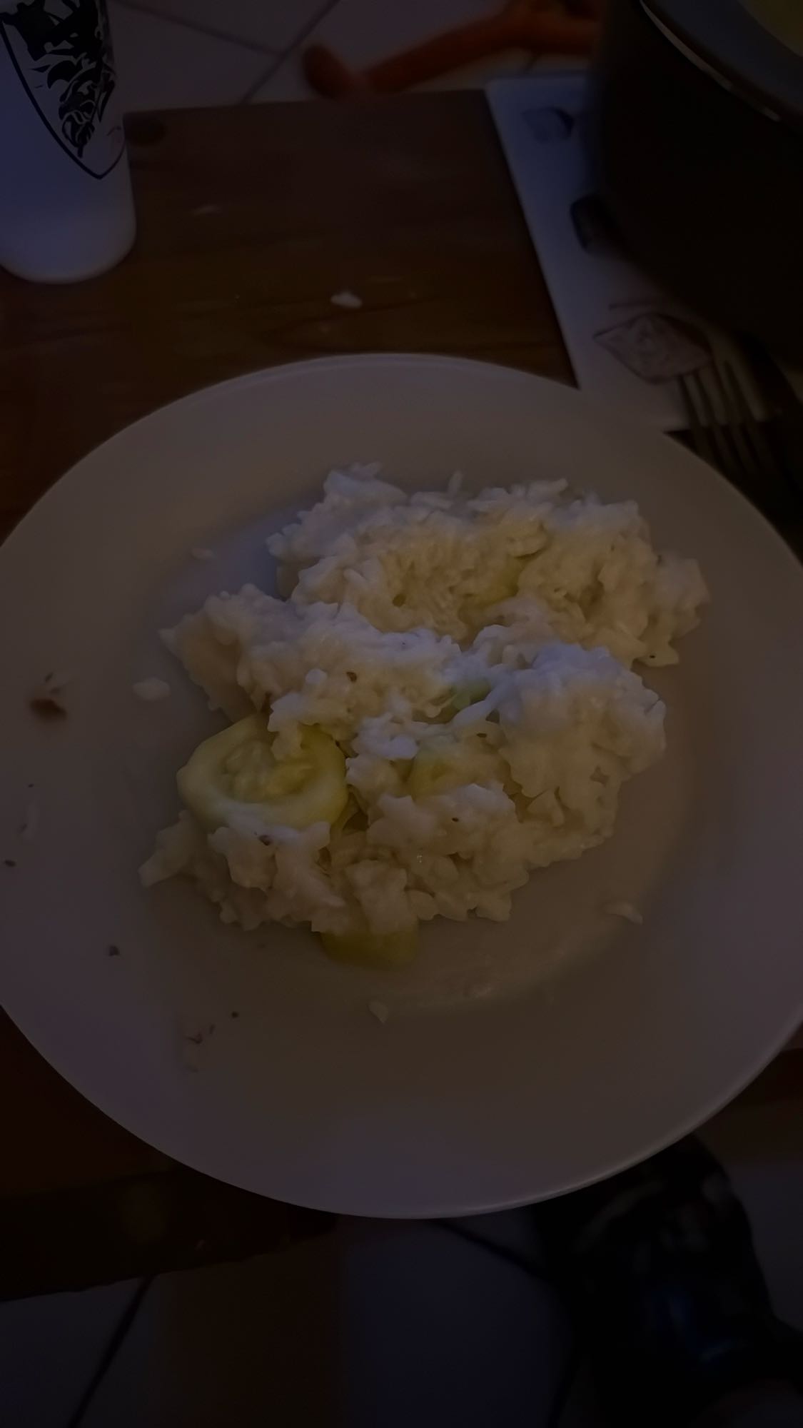 riz crémeux aux courgettes