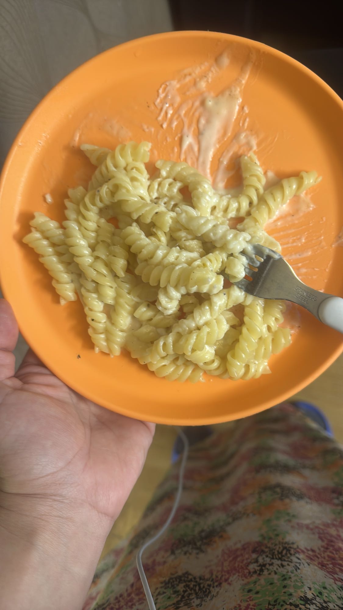 Gräddig pastatallrik