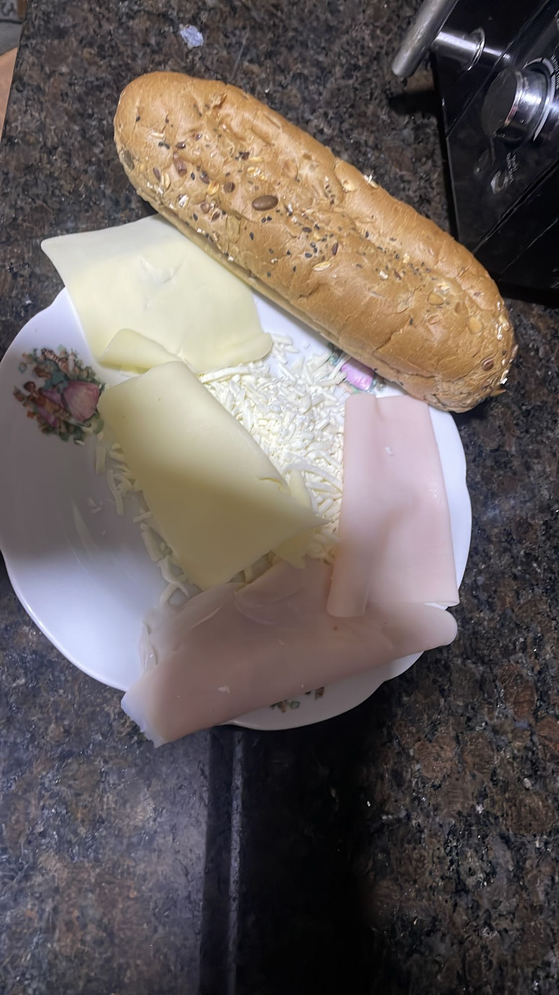 Turkey Cheese Sub Prep