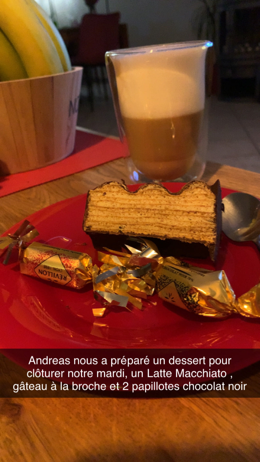 Dessert mardi soir