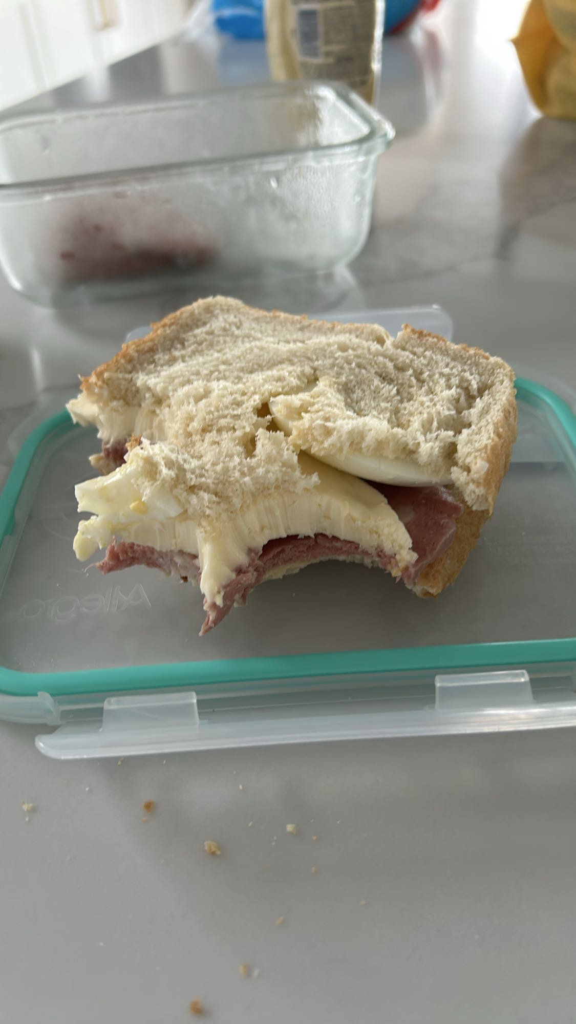 Sándwich de jamón y queso