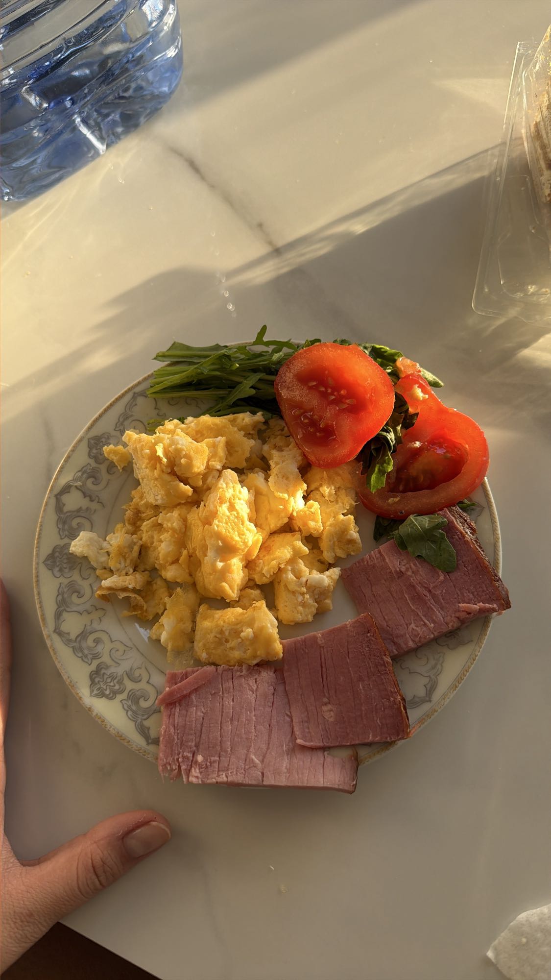 Яичница с ветчиной