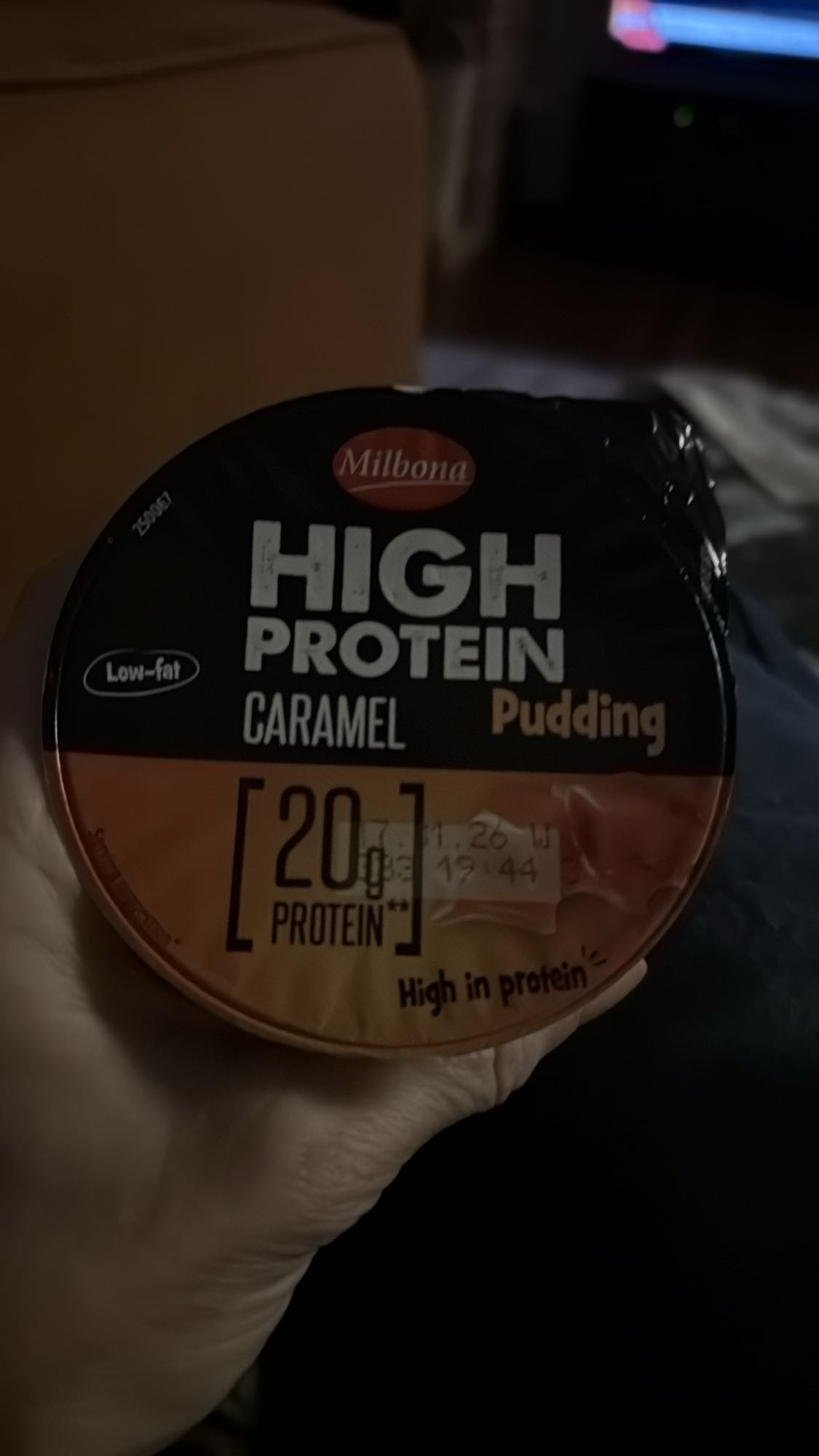 karamel proteïnepudding