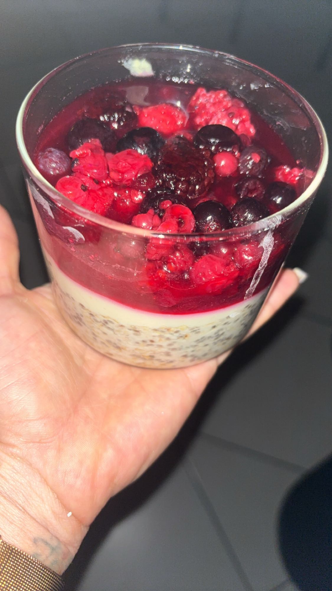 Parfait aux fruits rouges