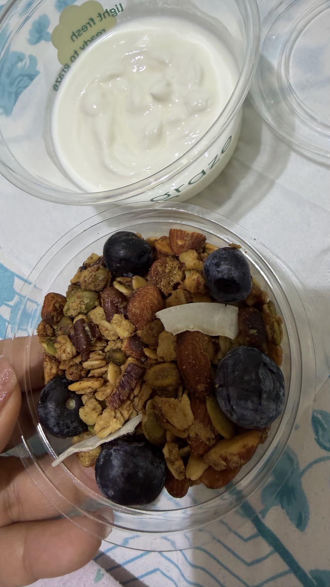 Yogurt with granola & berries