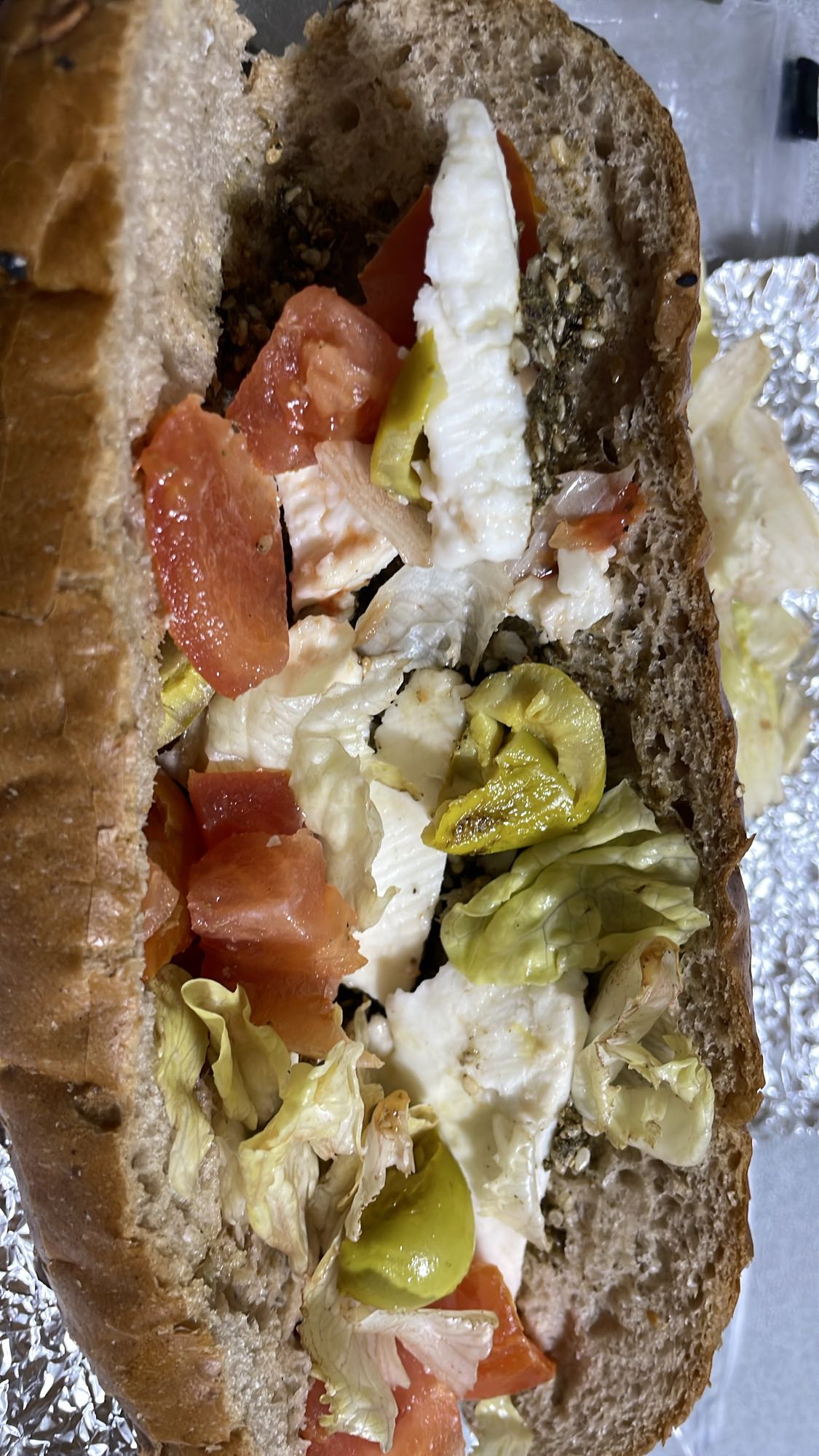 Vegetable Feta Sandwich