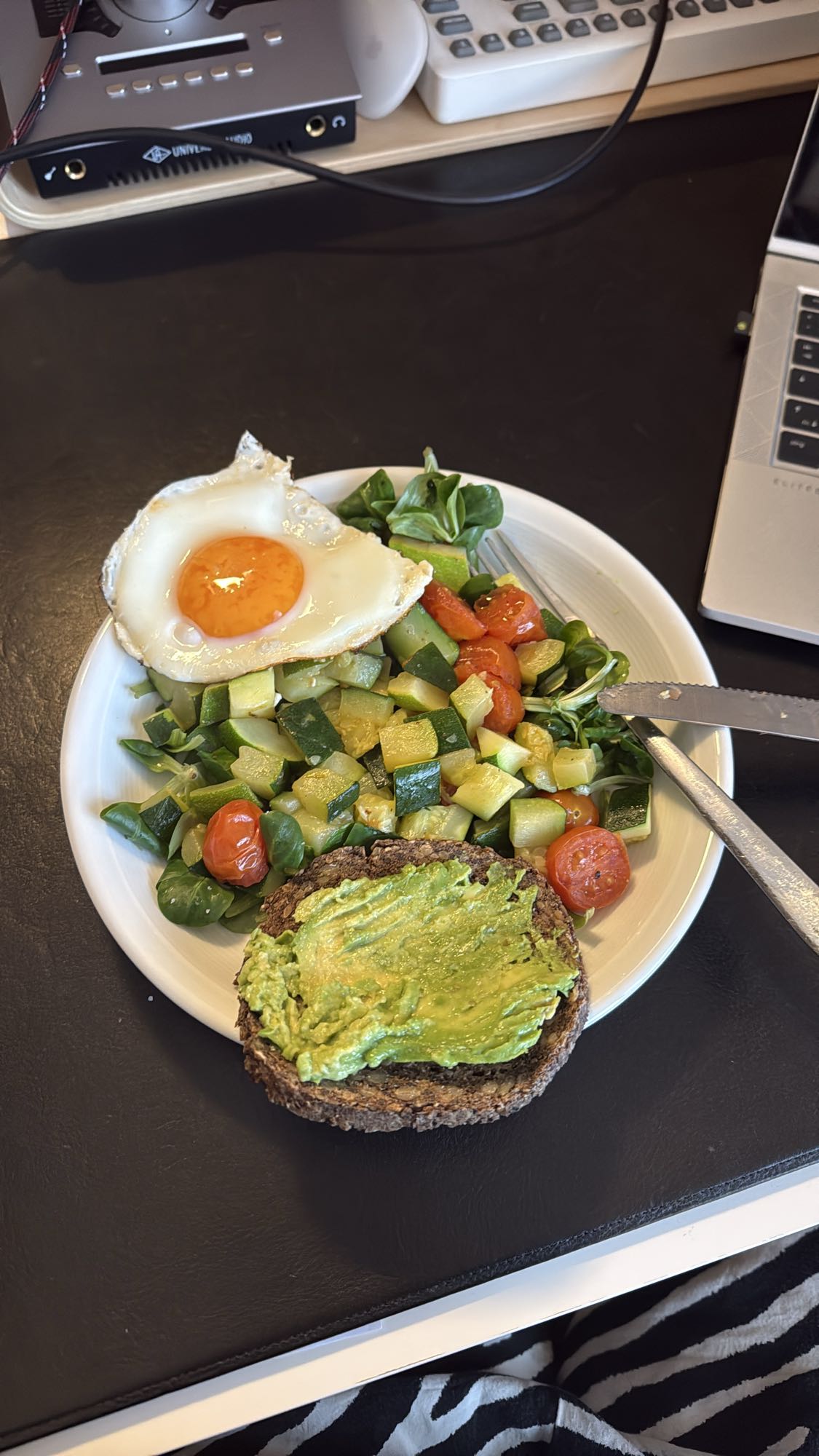Egg Veggie Toast Plate