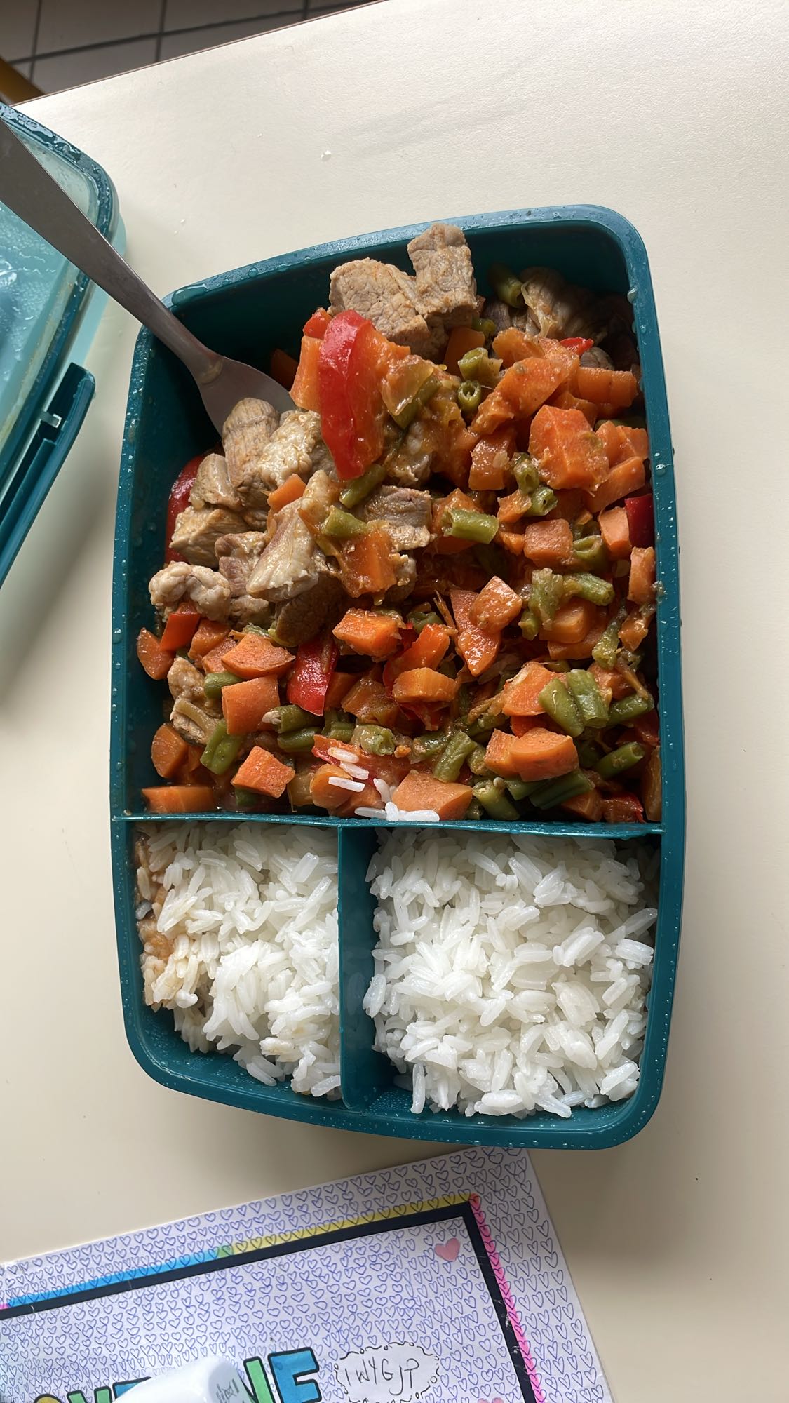 Riz et sauté de légumes