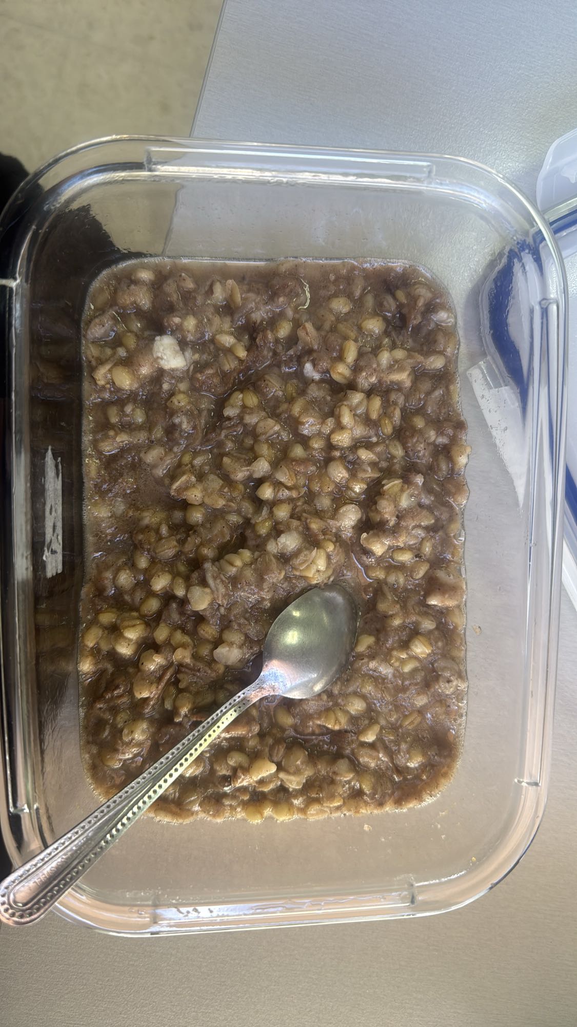 Lentil and meat stew