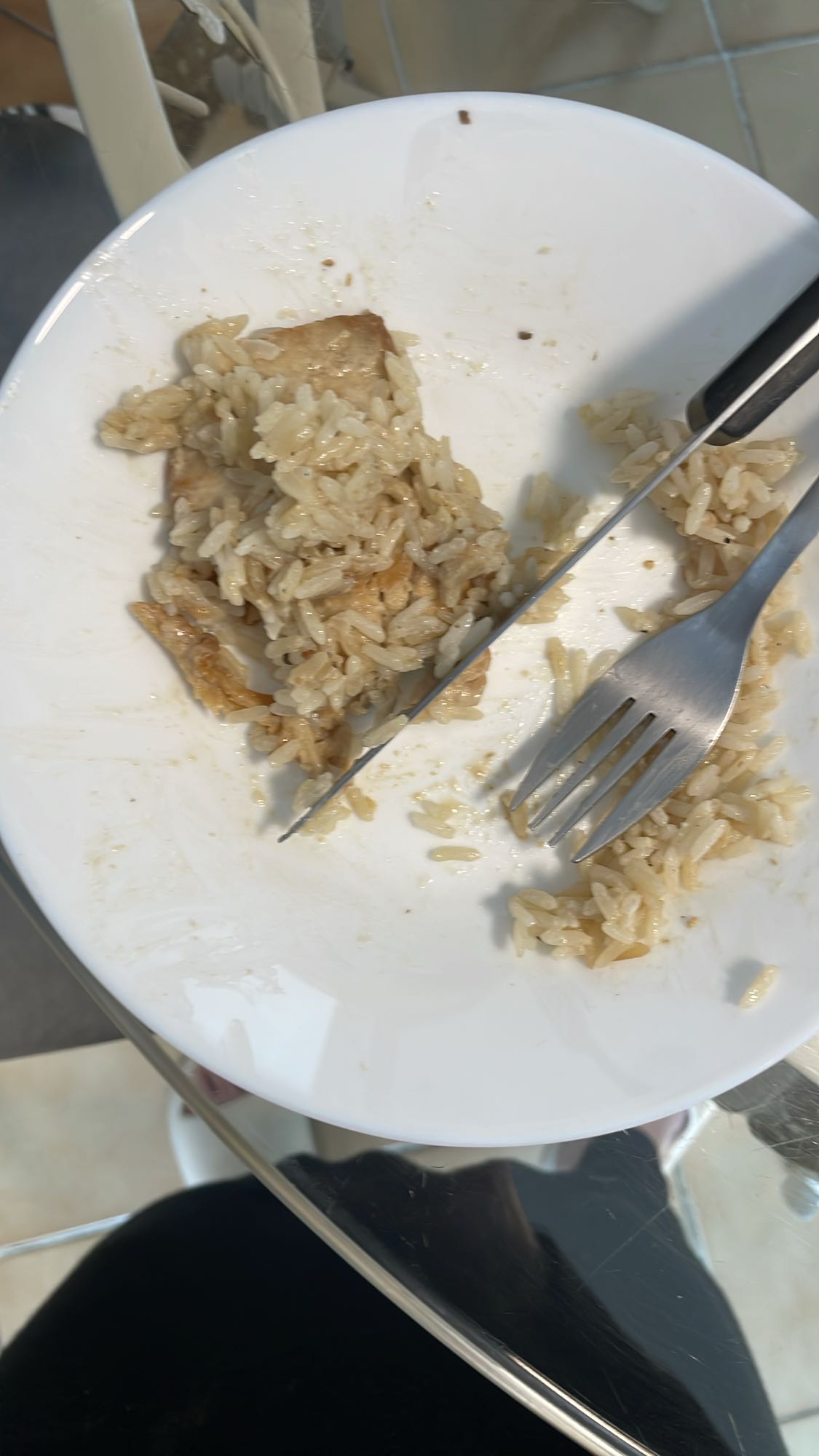 Riz et poulet sauté