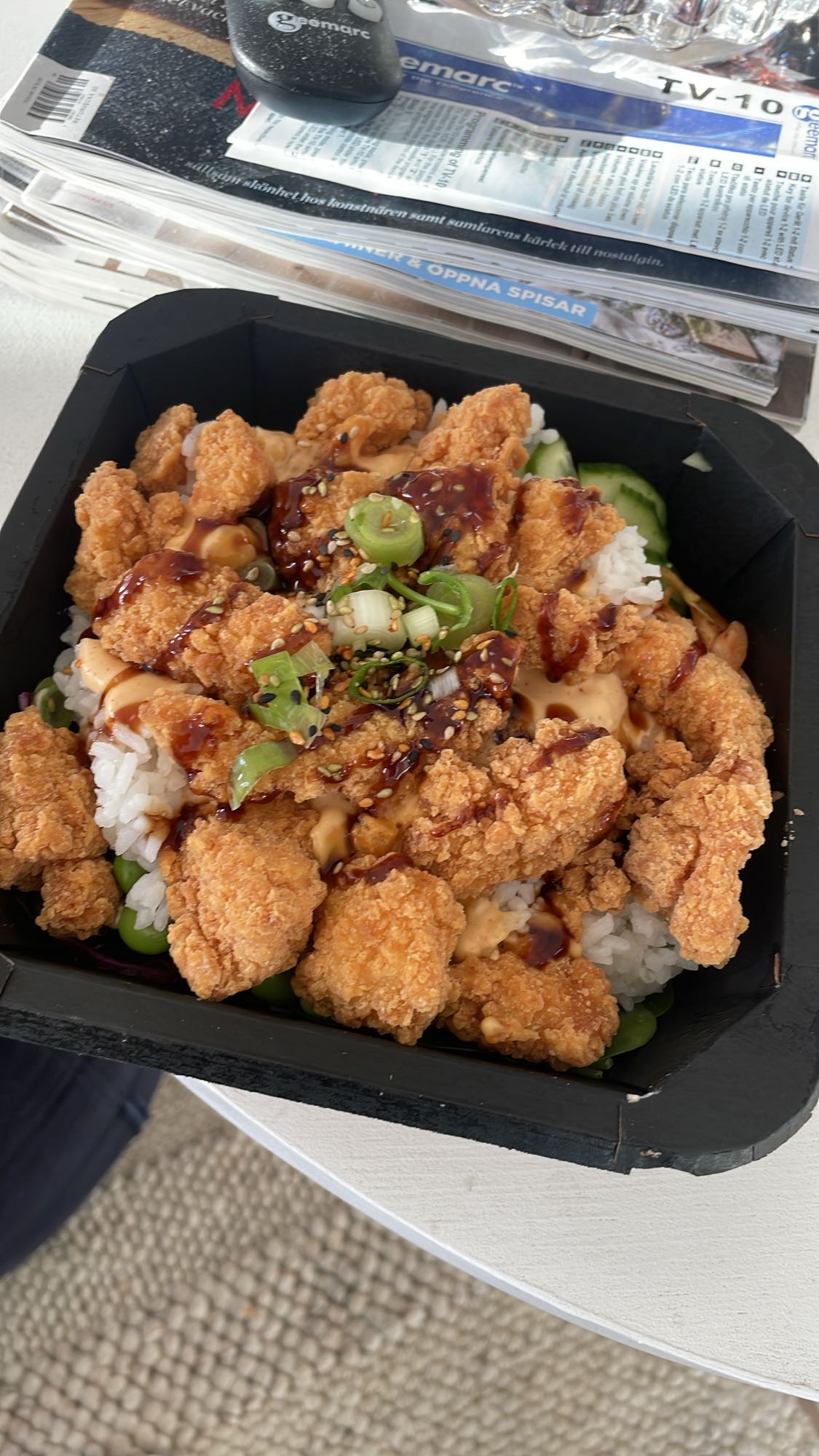 Krispig kycklingbowl