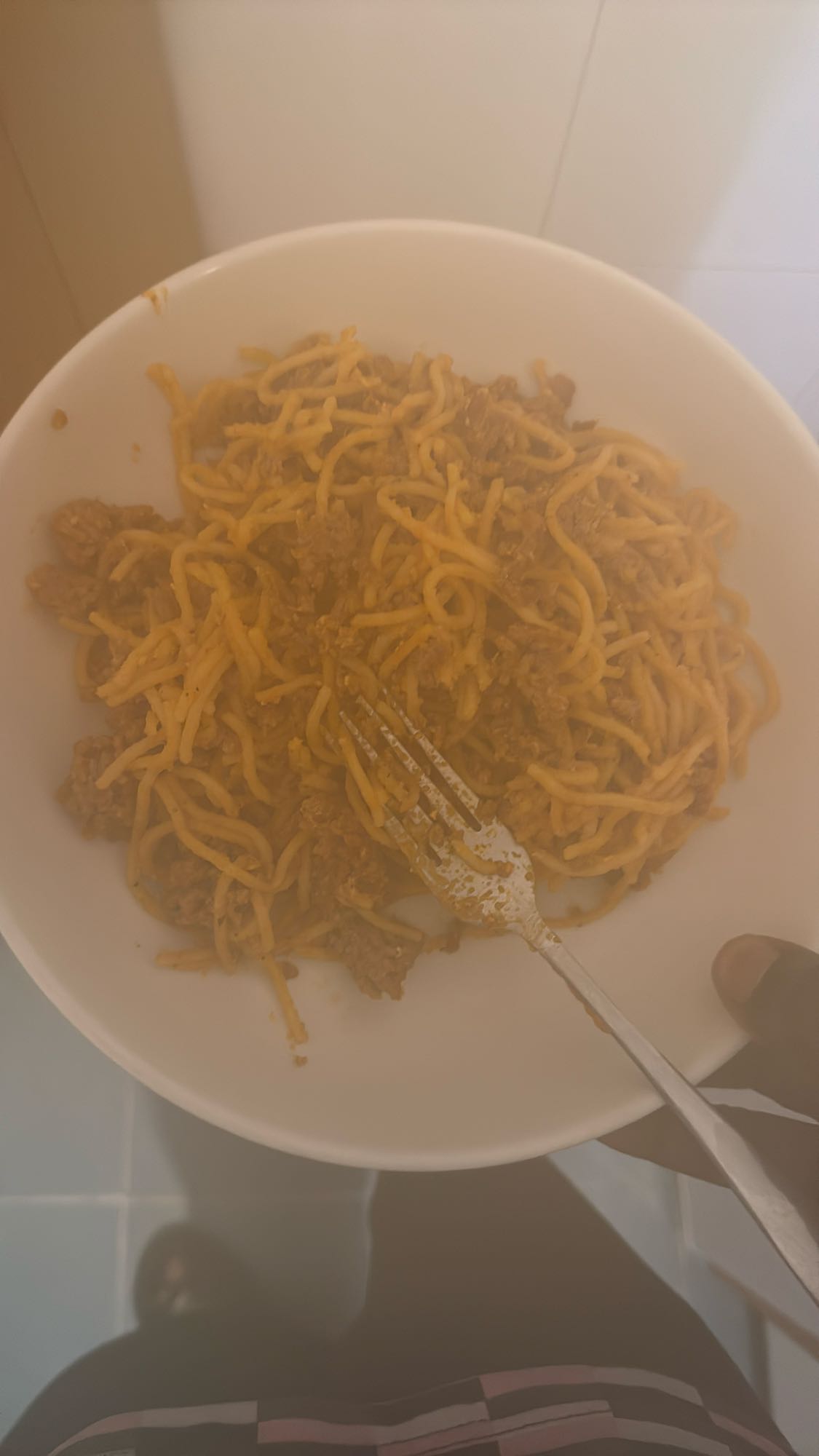 espaguetis con carne molida