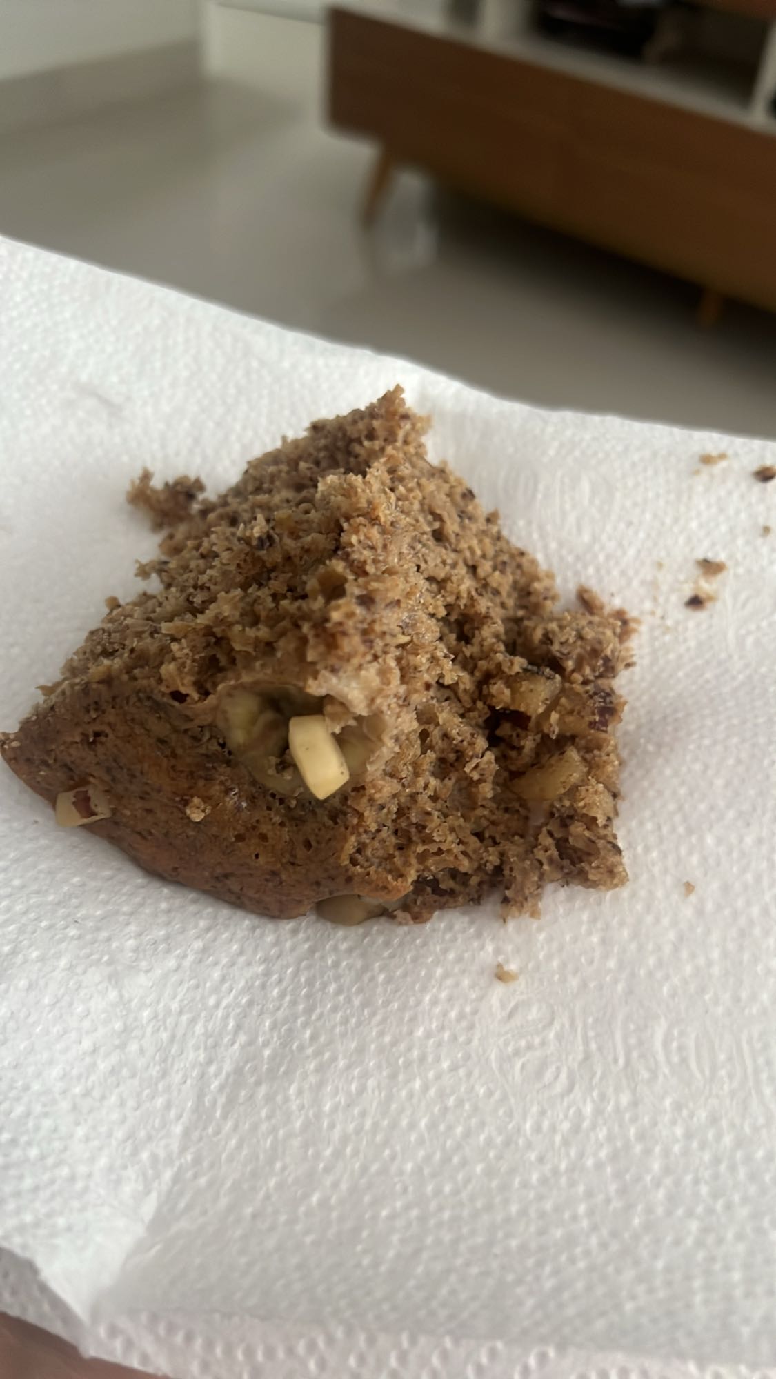 Bolo de banana com nozes