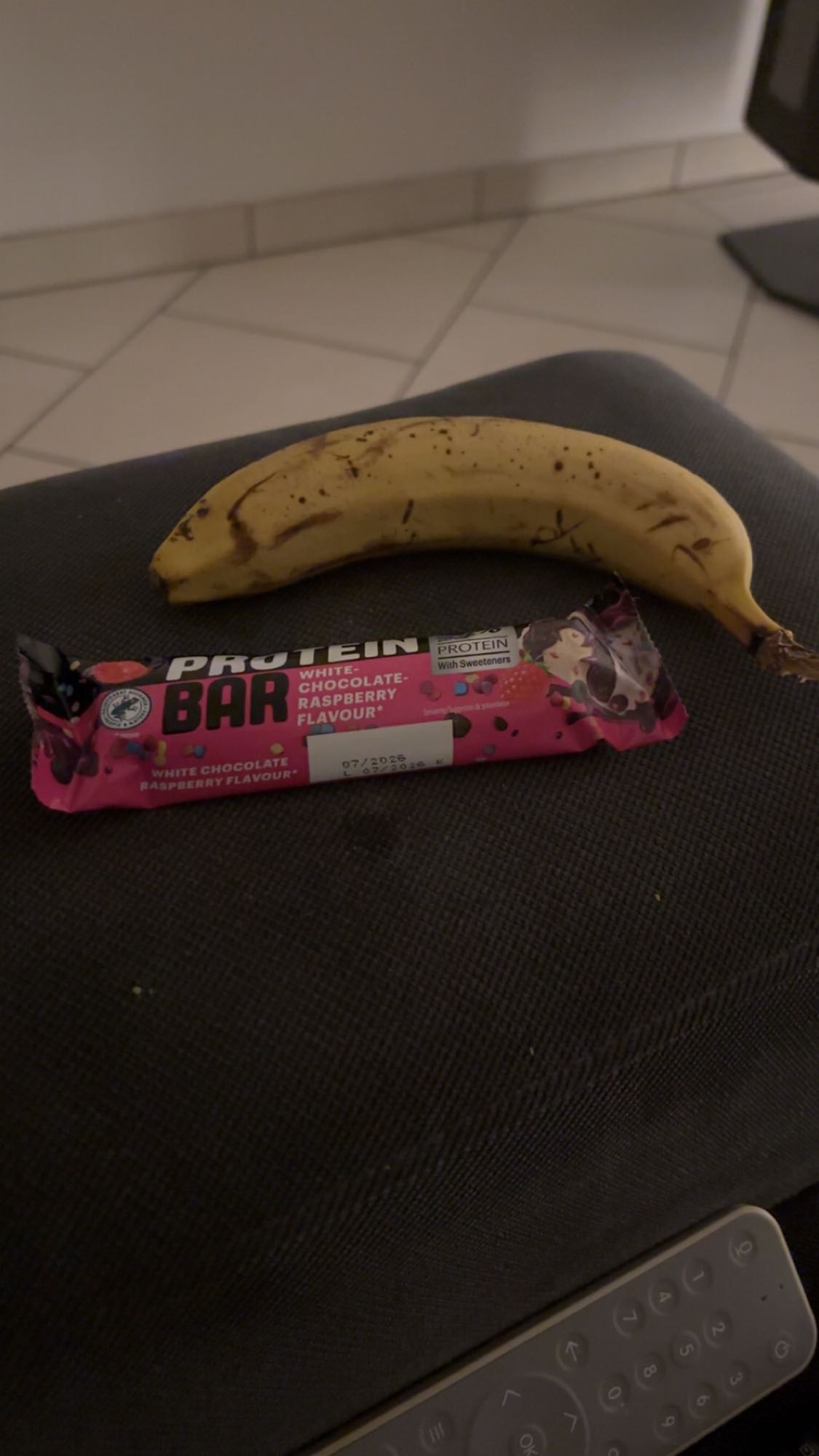 Barre protéinée et banane