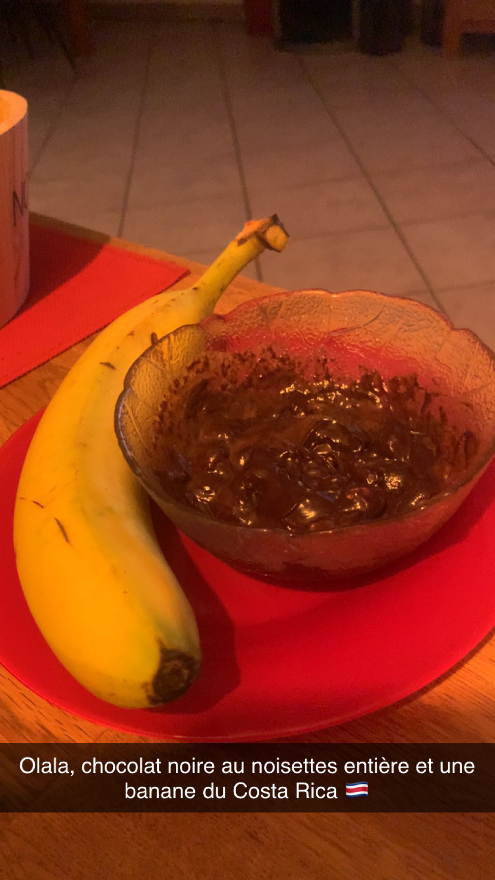 Banane et chocolat noir