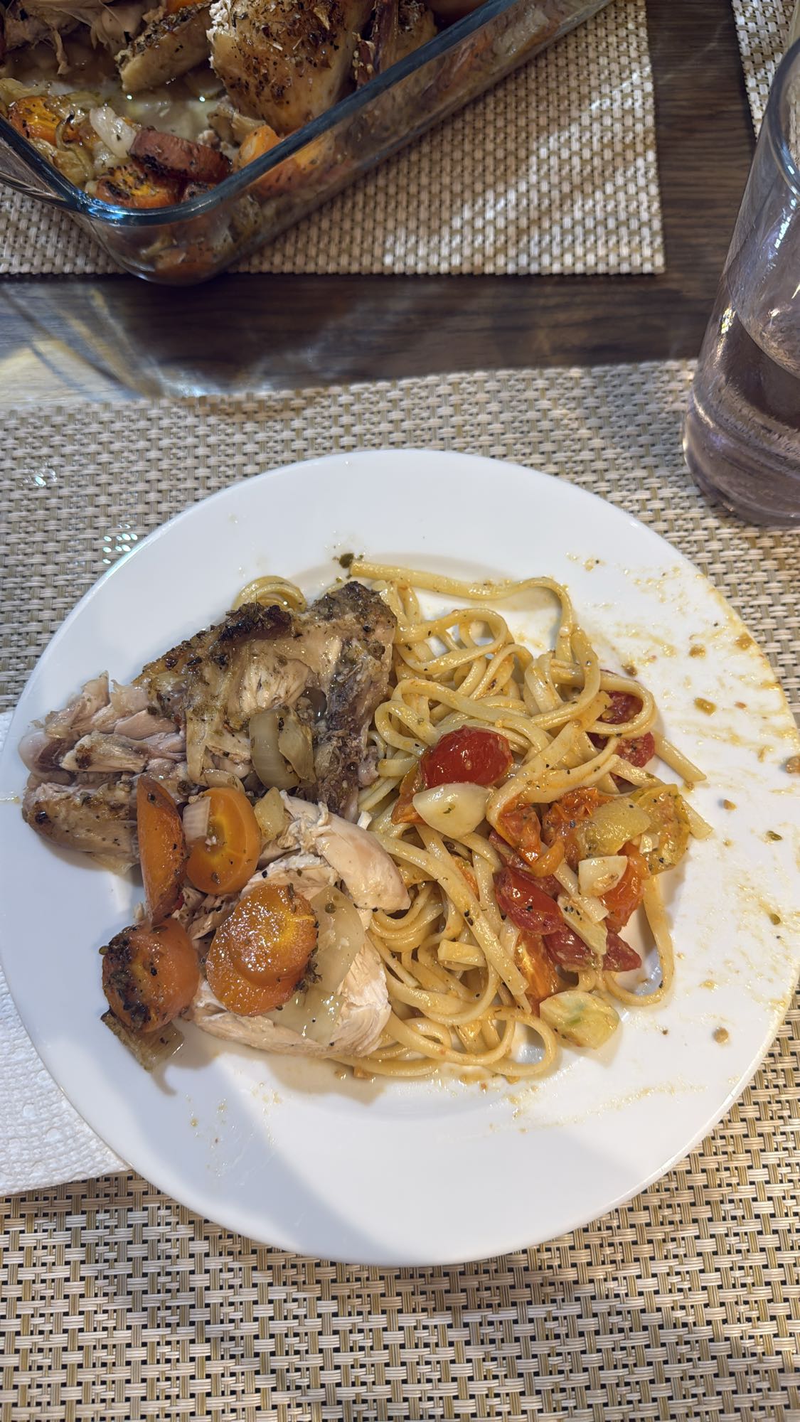 Roast Chicken with Pasta