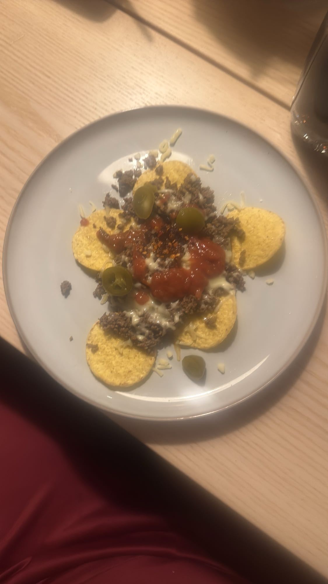 Nachotallrik med köttfärs