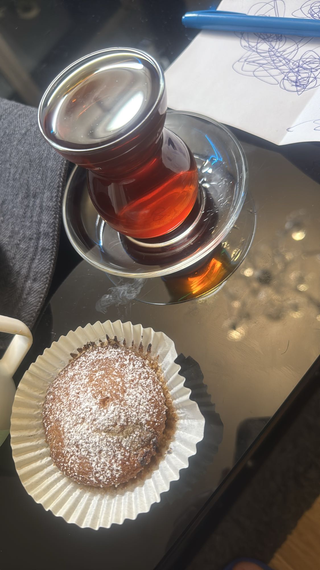 Muffins och svart te