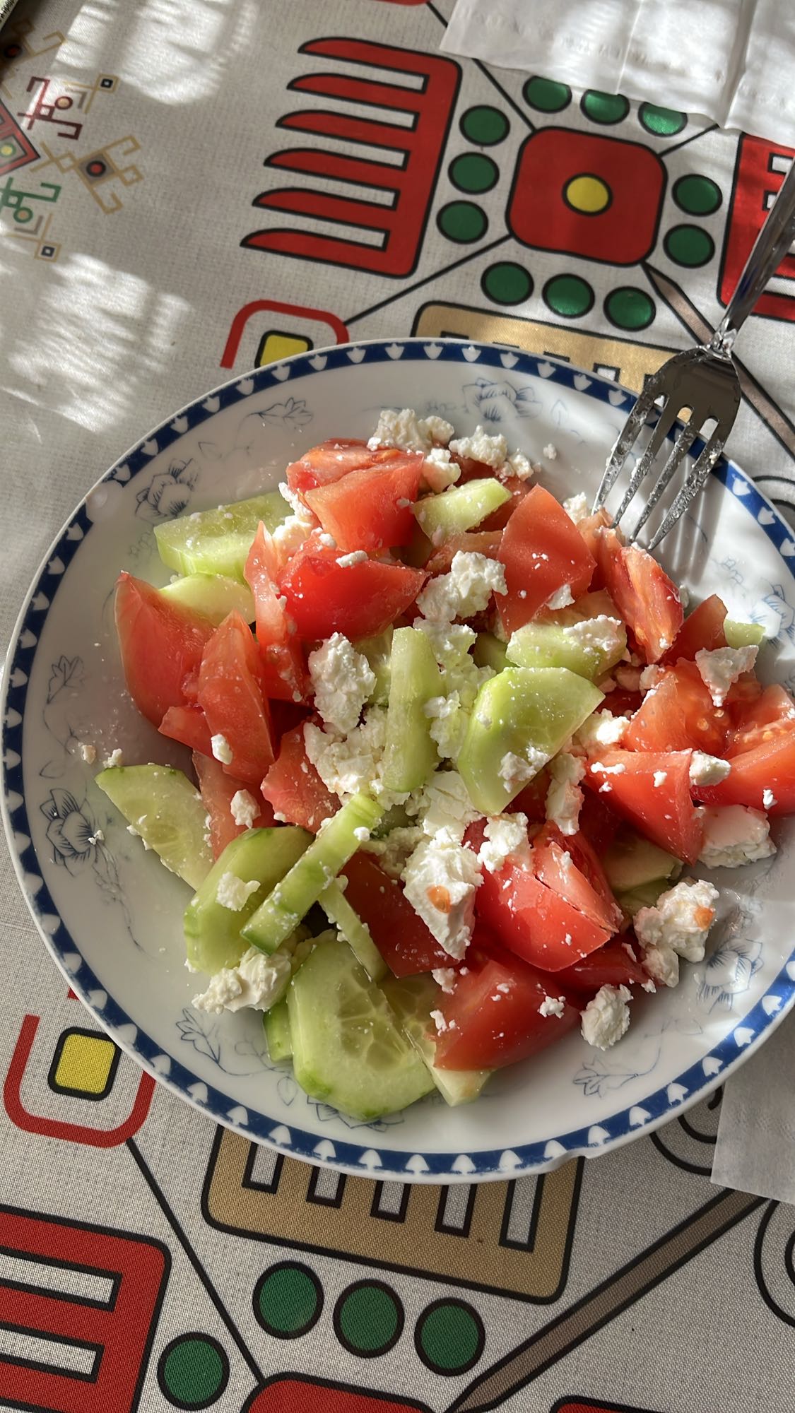 Салата с домати и сирене