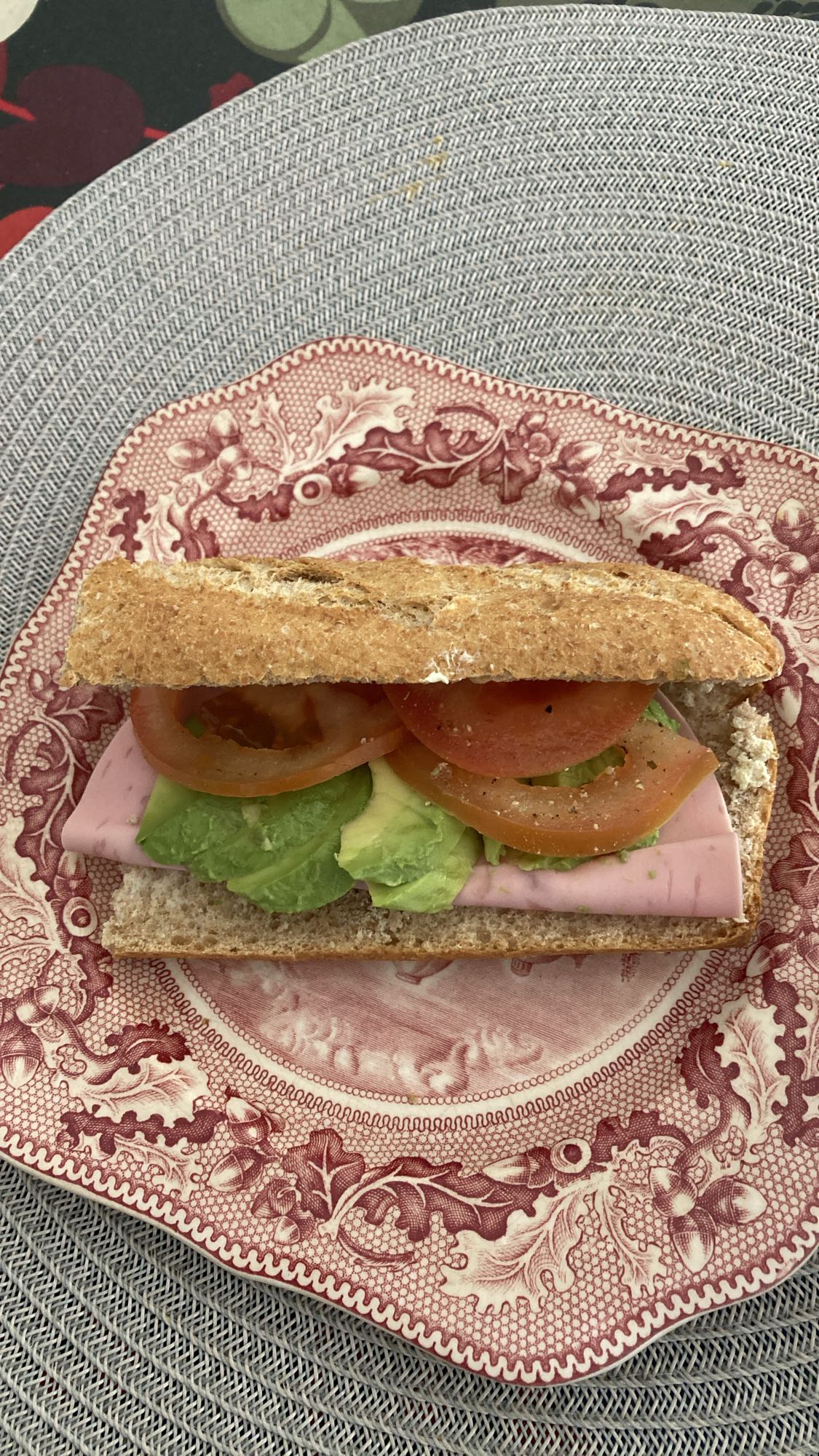 Fullkornsmörgås med skinka