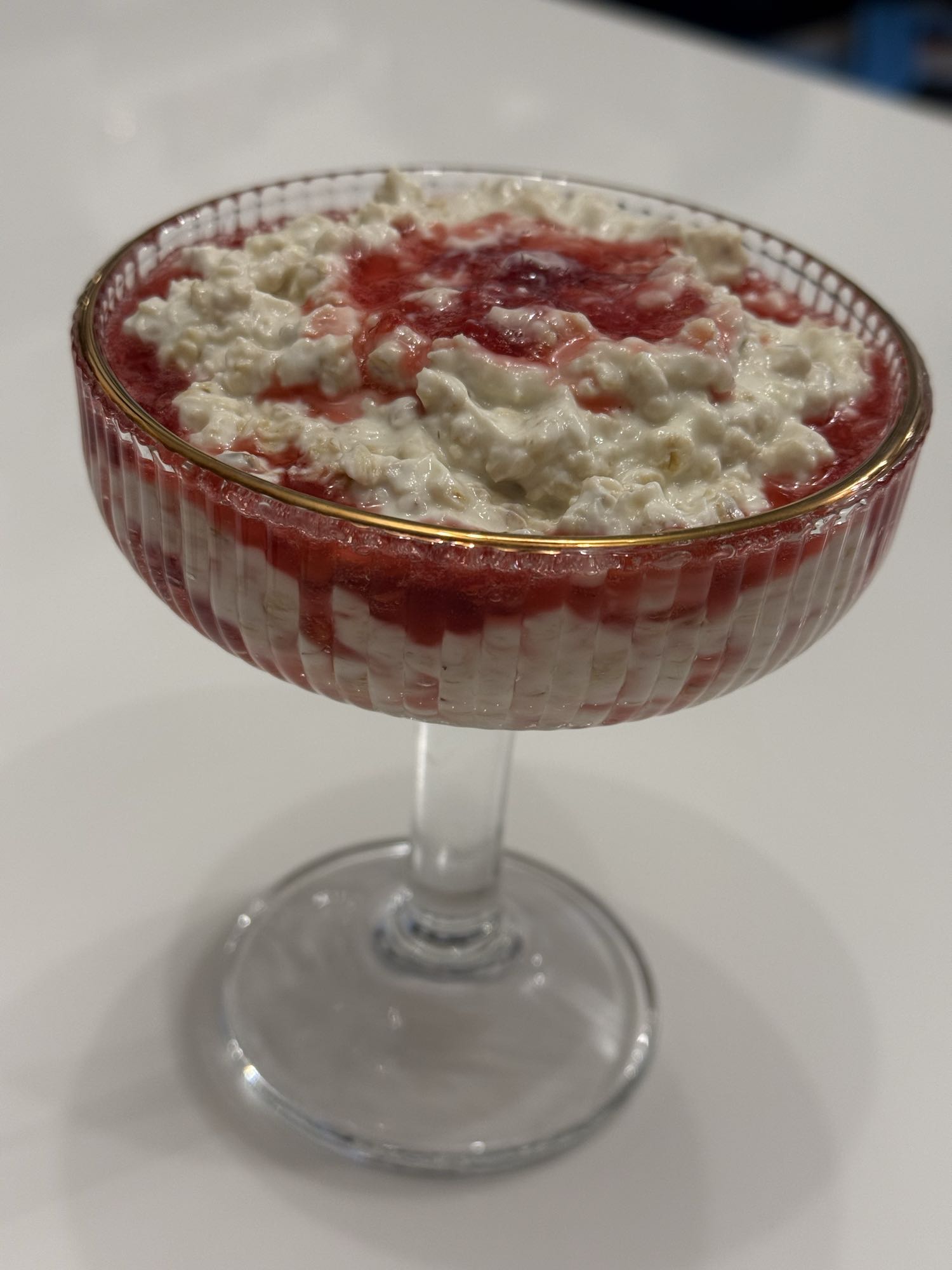 Riz au lait aux fraises