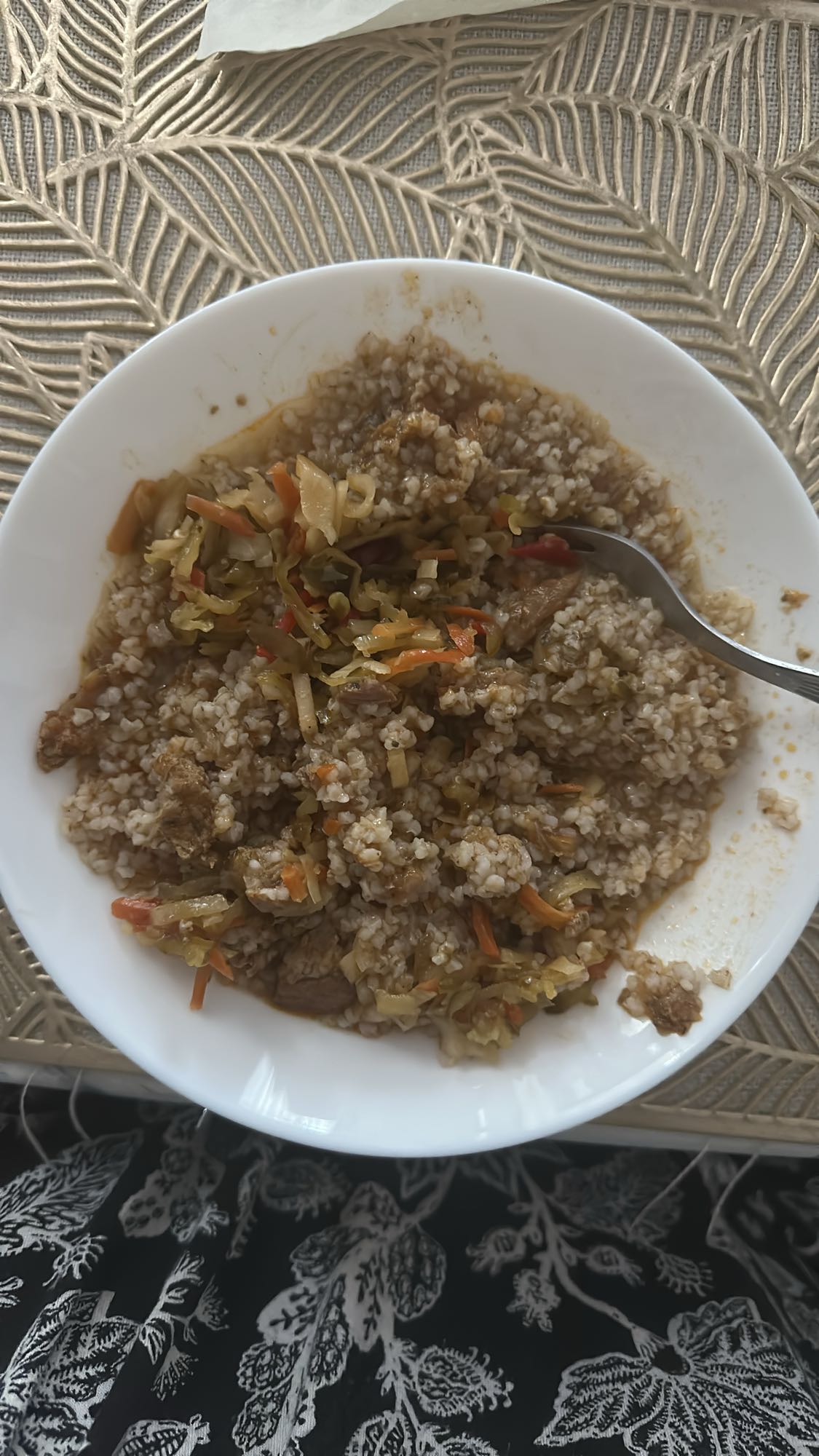 Kasza z warzywami i mięsem