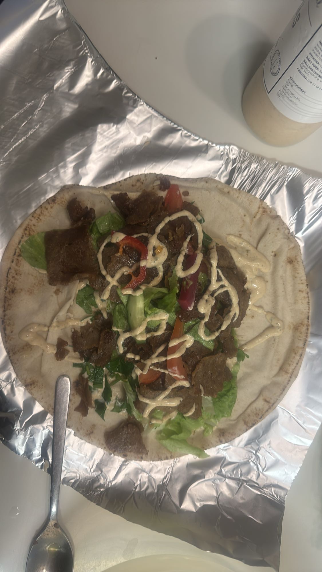 Kebabwrap med grönsaker