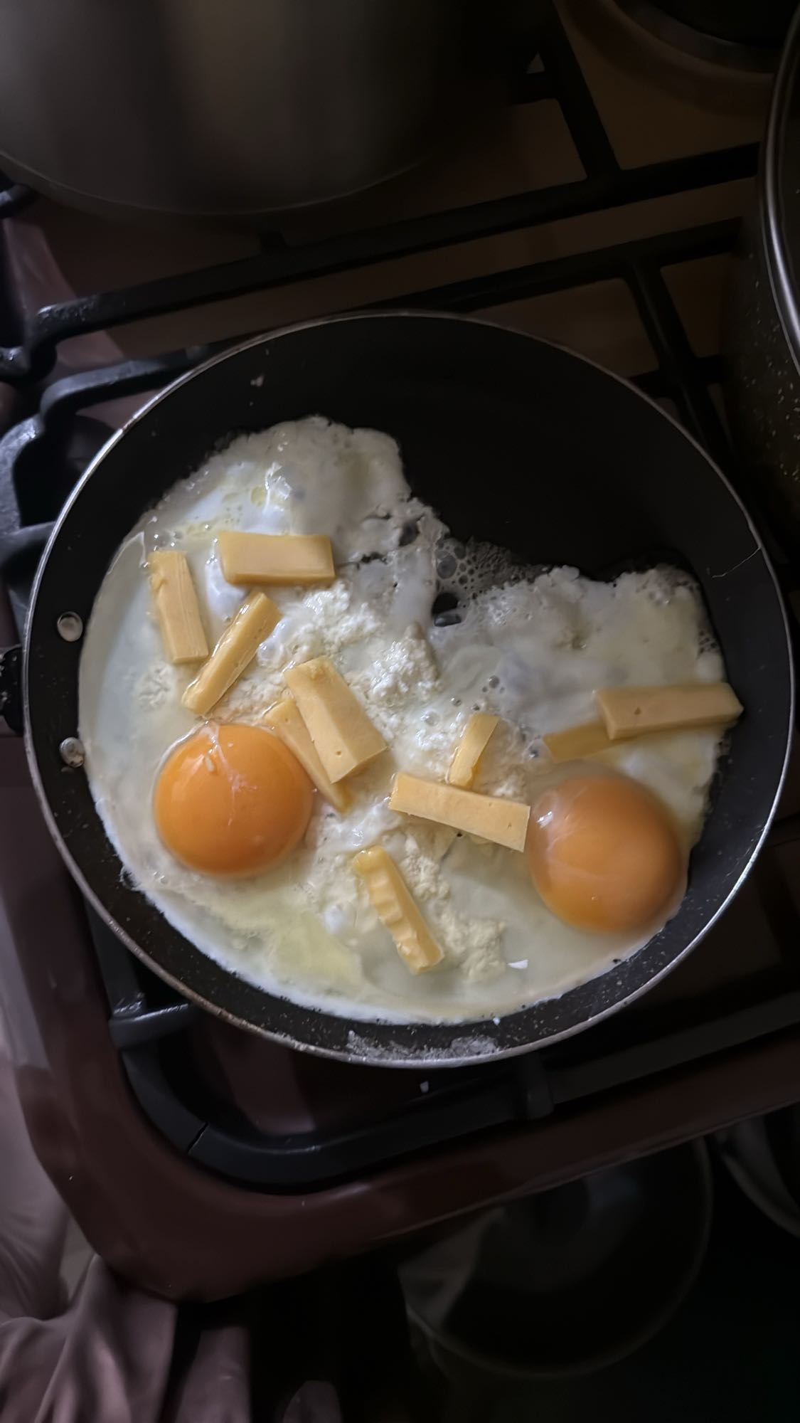 Eggs with cheese