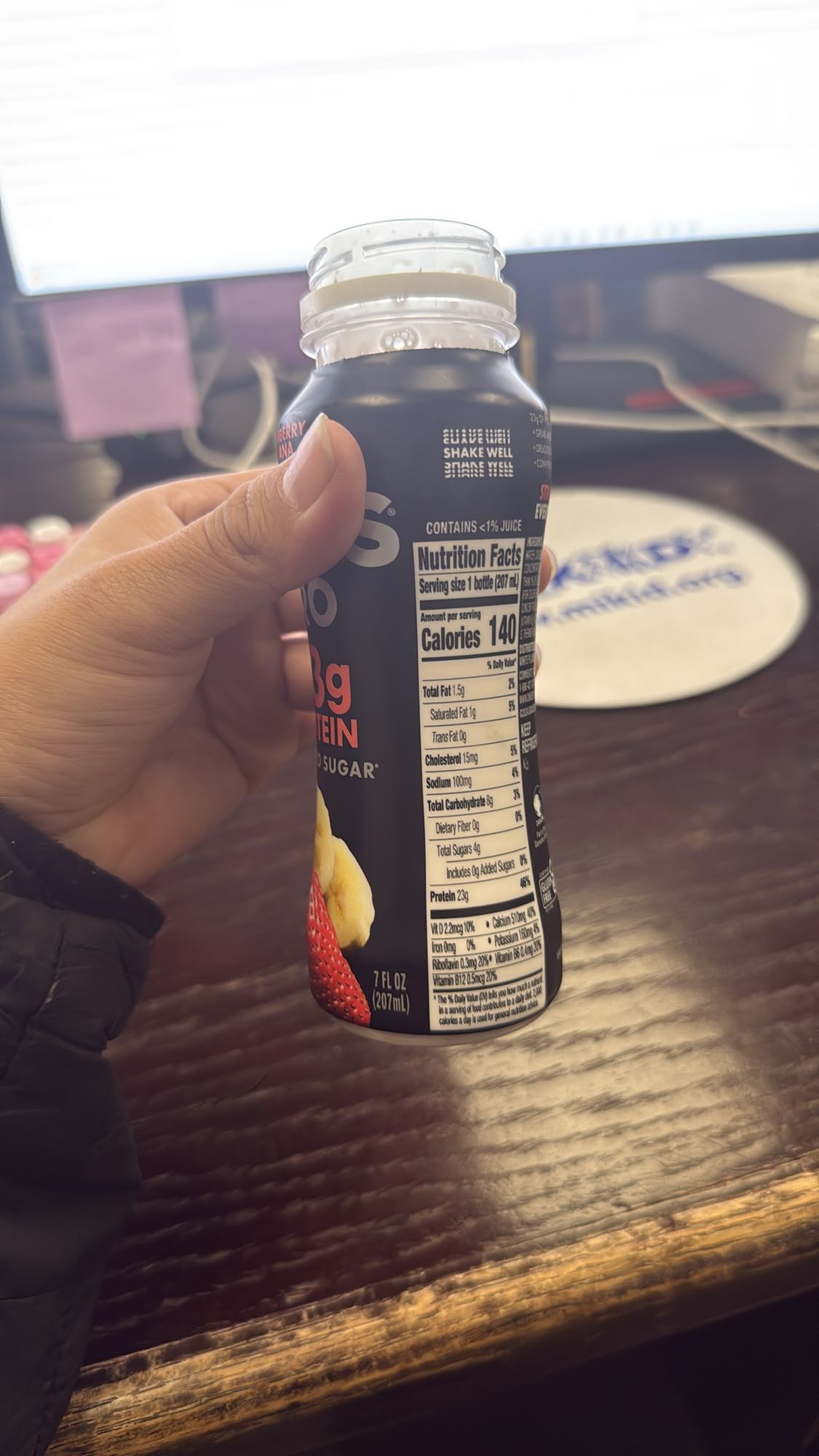 Protein Shake Strawberry Banana