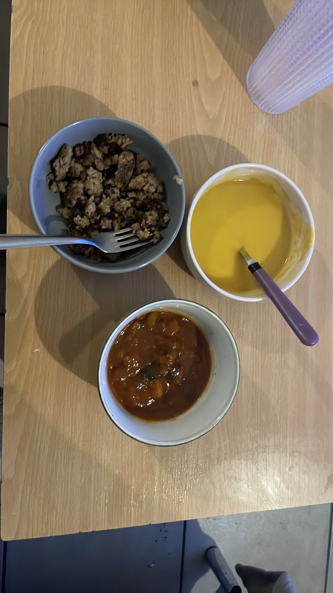 Boeuf, soupe et ratatouille