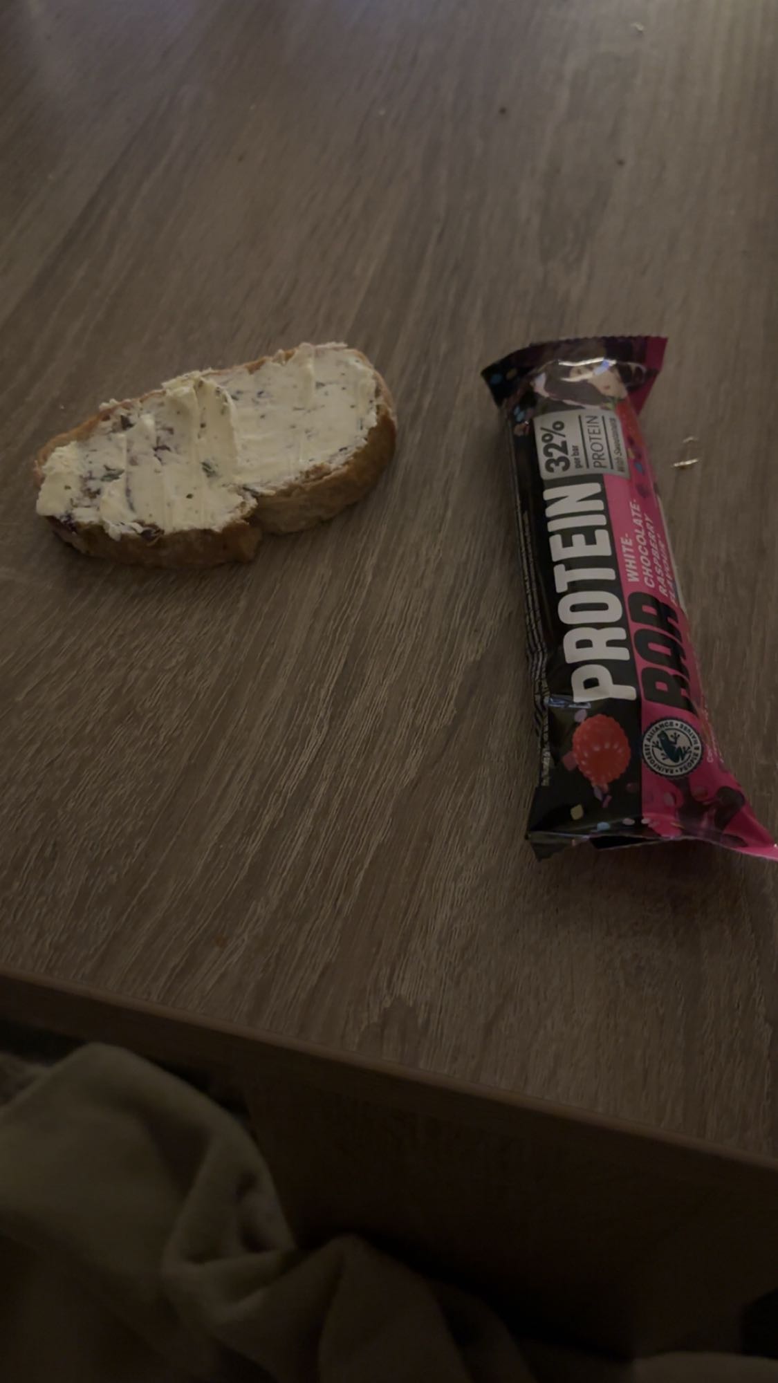 barre protéinée et pain