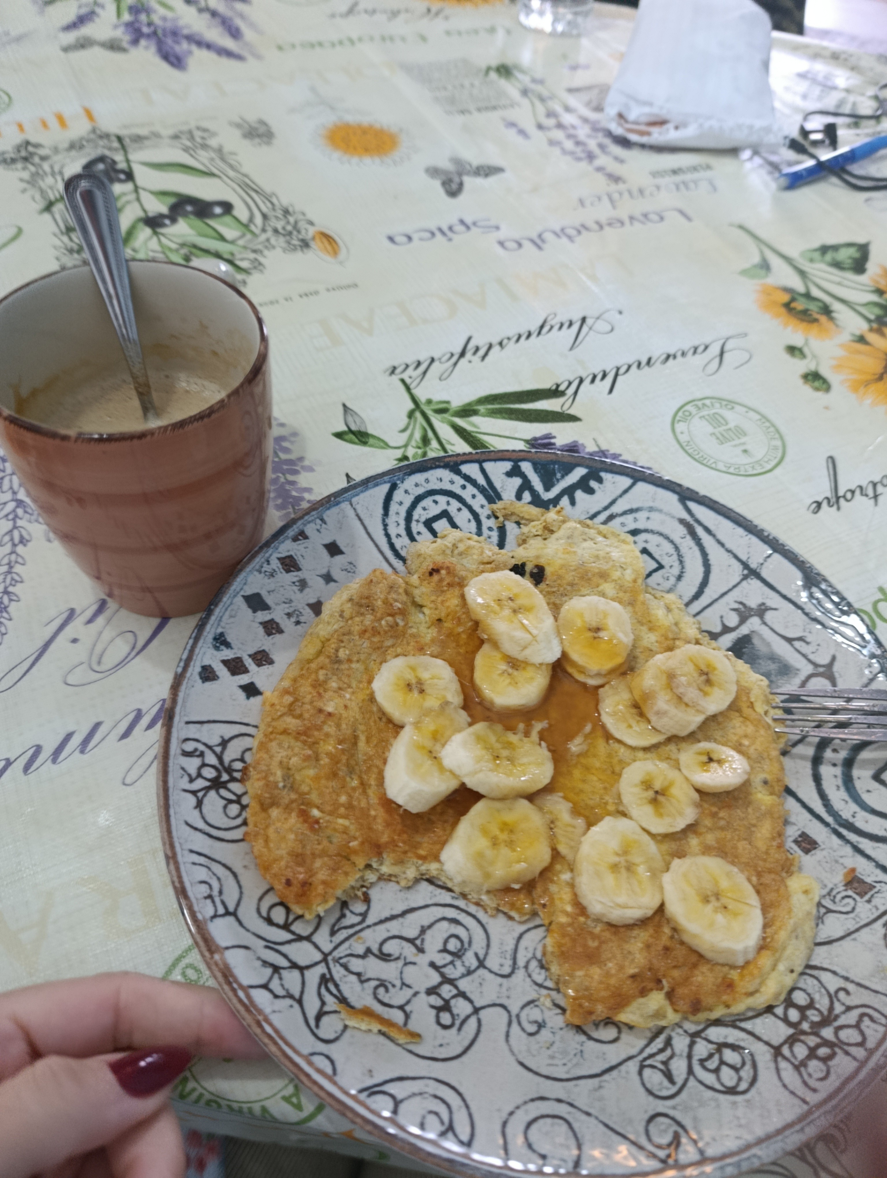 Panqueques con plátano