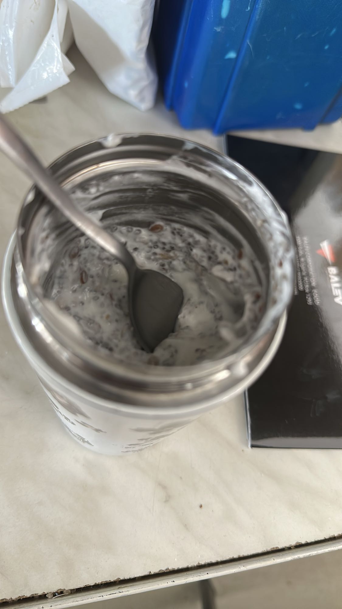 Budincă chia cu iaurt