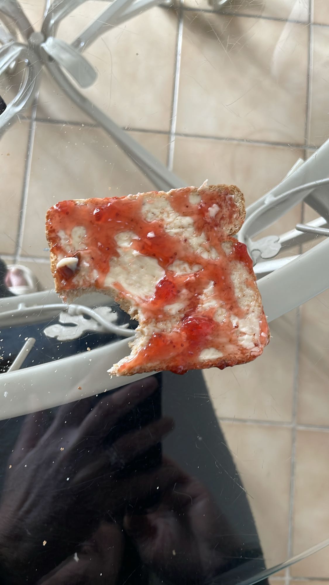 Tartine confiture beurre