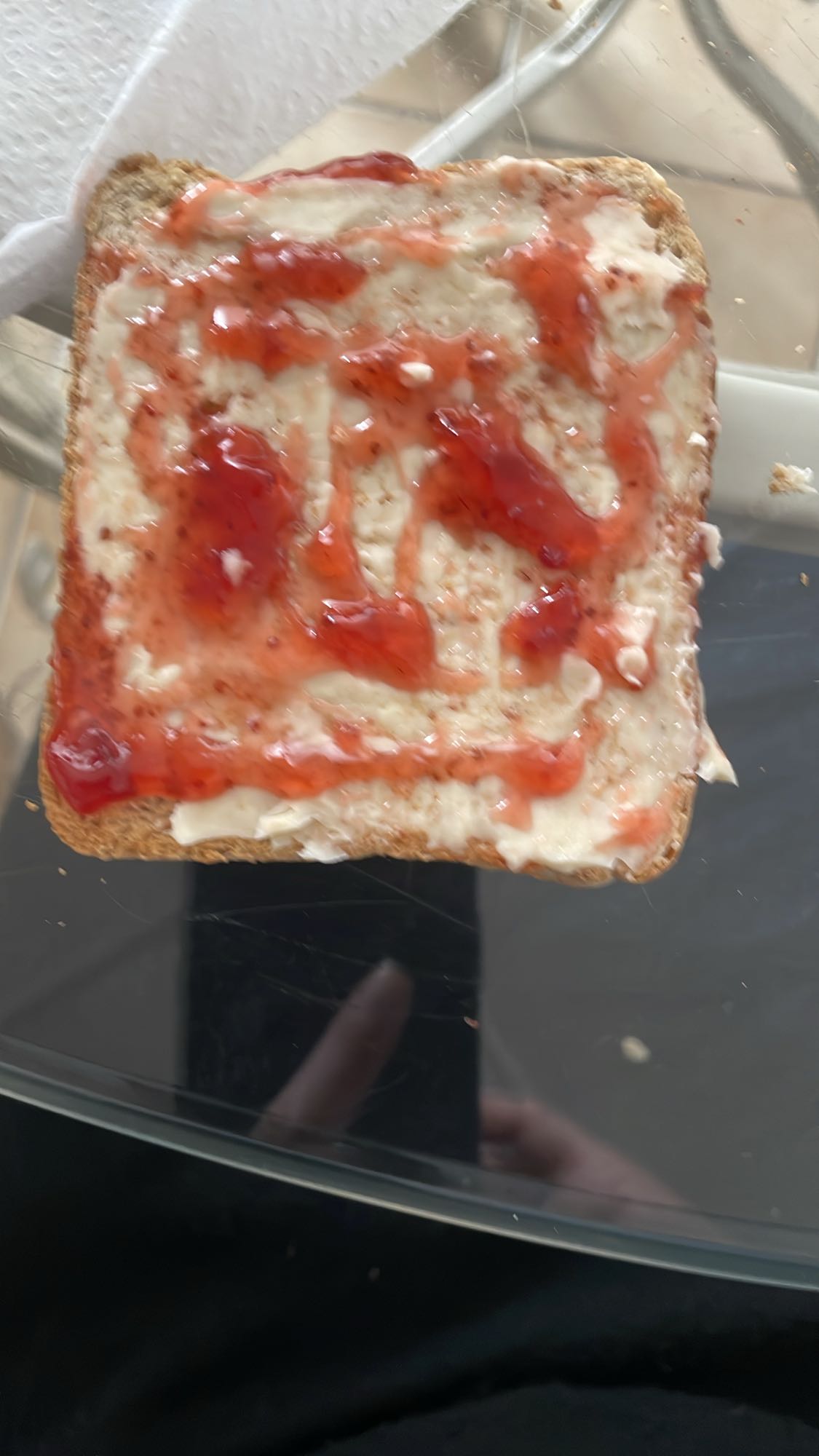 Tartine confiture beurre