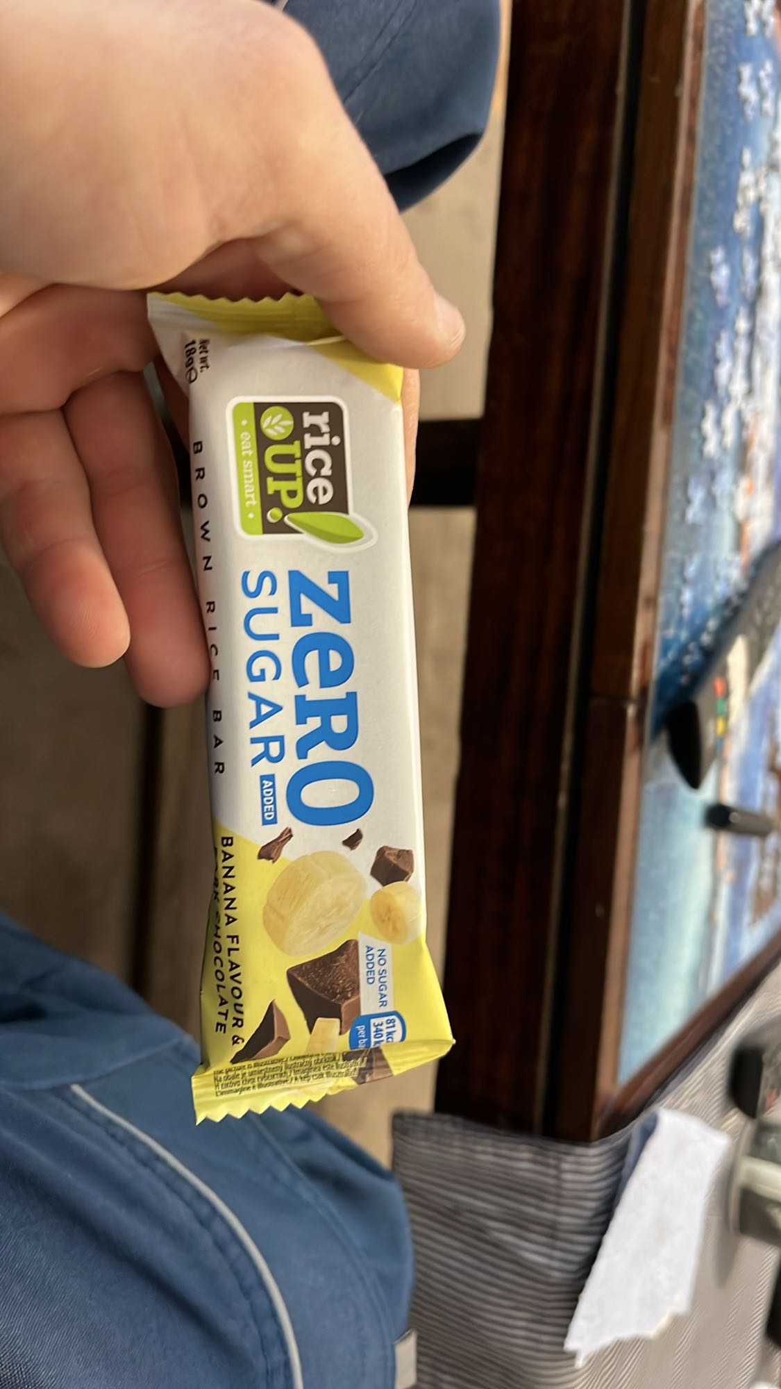 бар с банан и шоколад