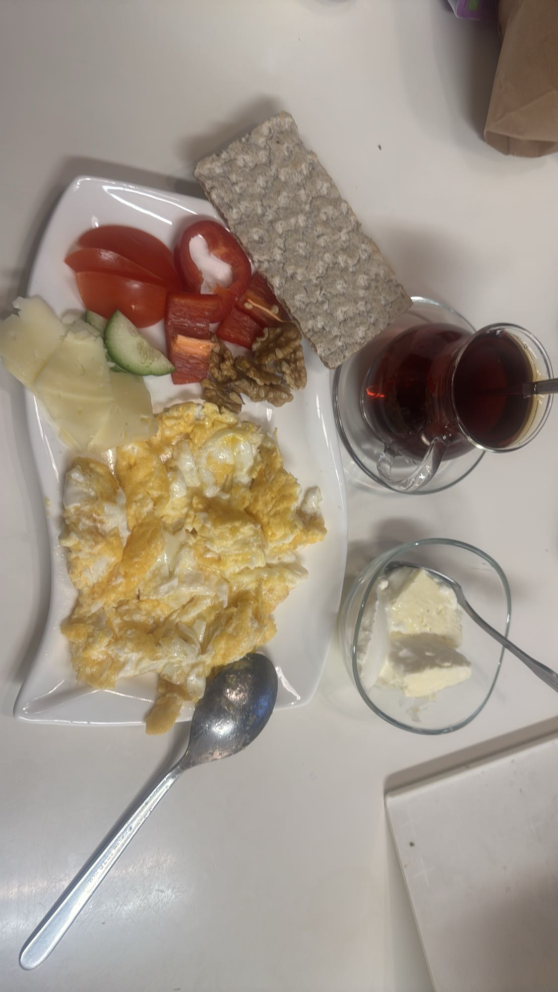 Frukosttallrik med ägg