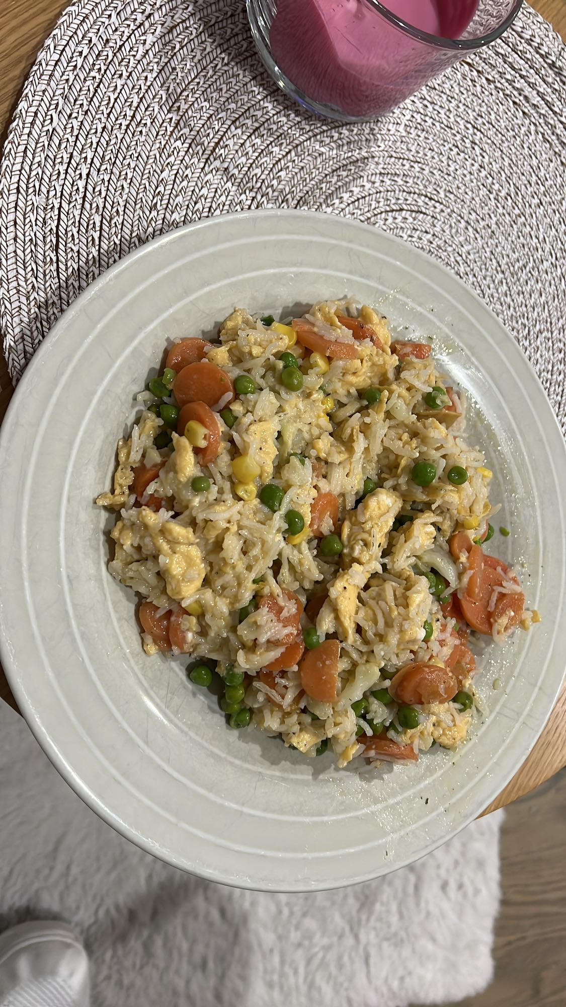 Ryż z warzywami i jajkiem