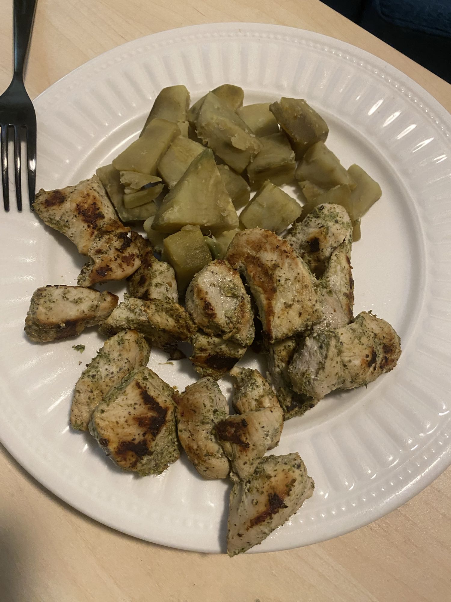 Lomo de cerdo y batata